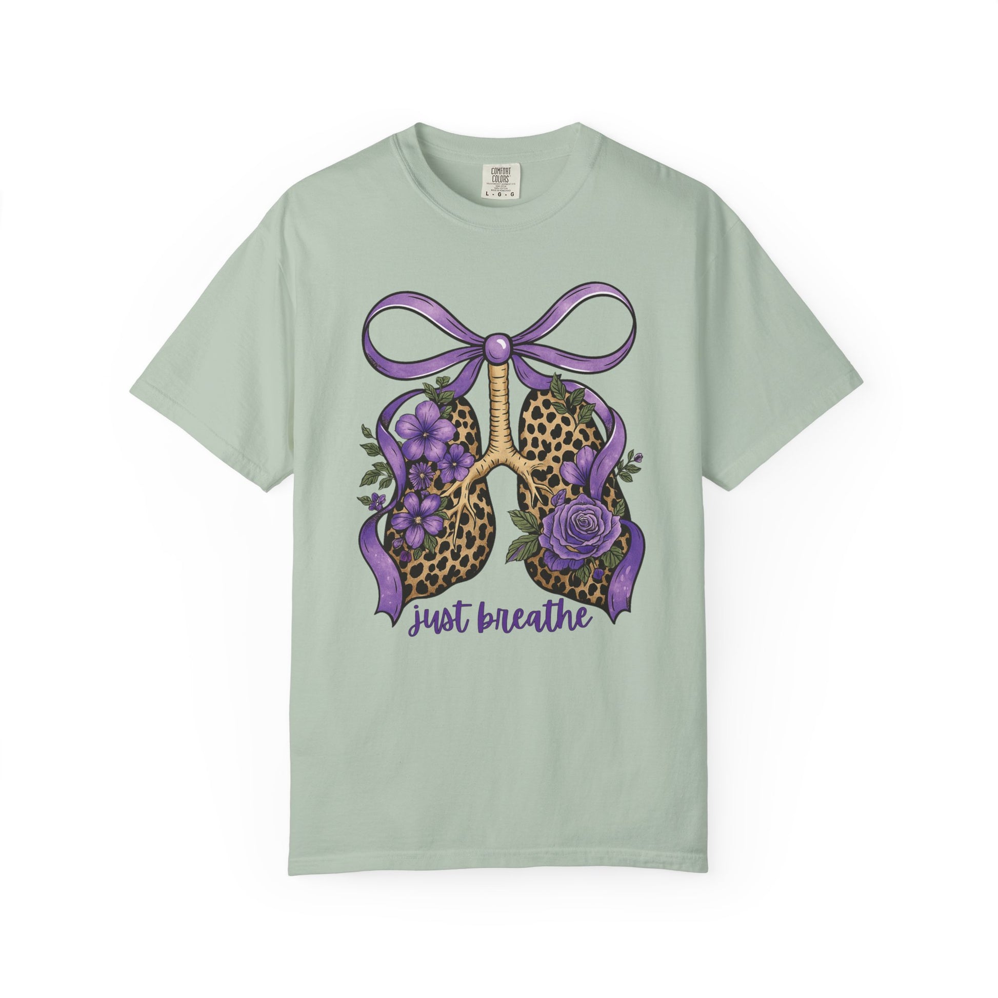 Garment-Dyed T-shirt - Just Breathe Wild Lungs