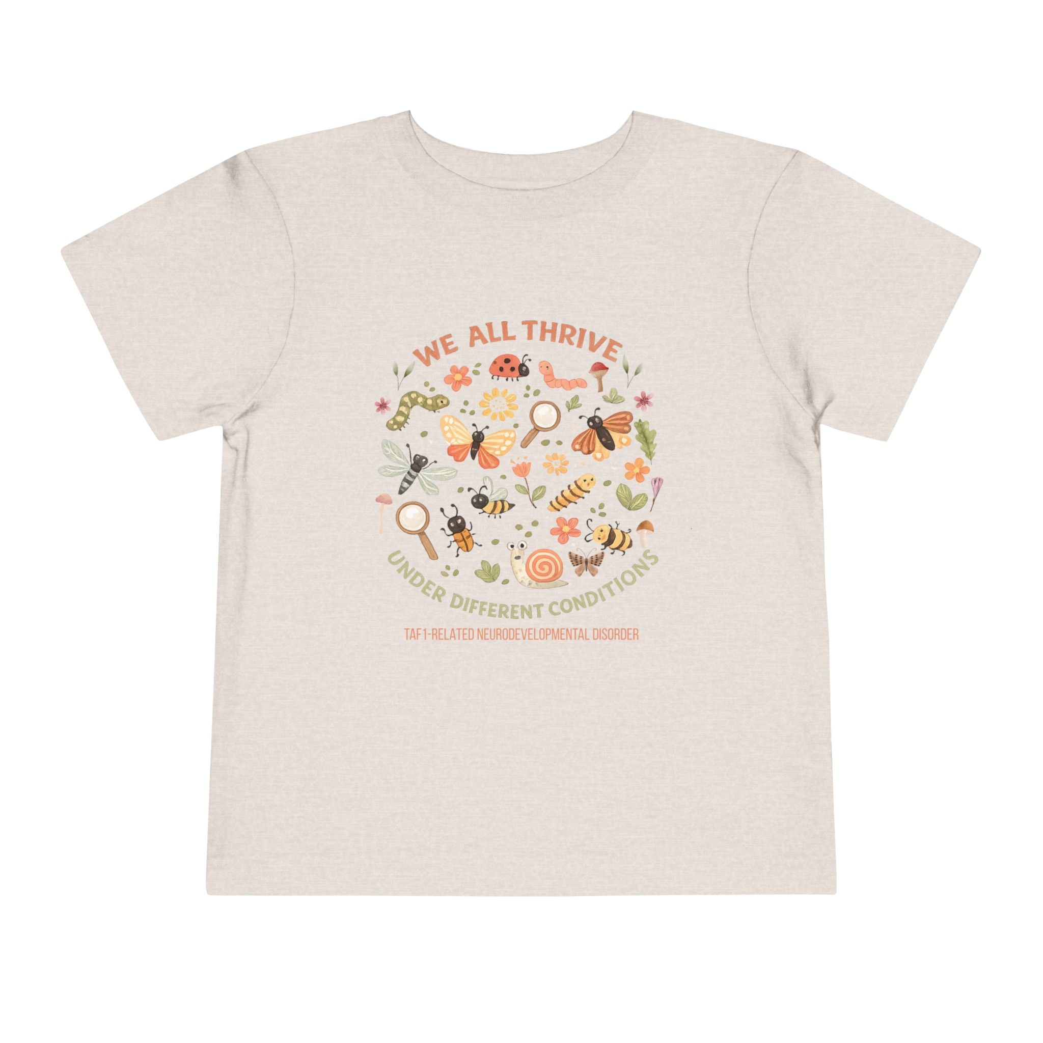 Toddler Tee — "We All Thrive" TAF-1 Neurodevelopmental Disorder Awareness Shirt