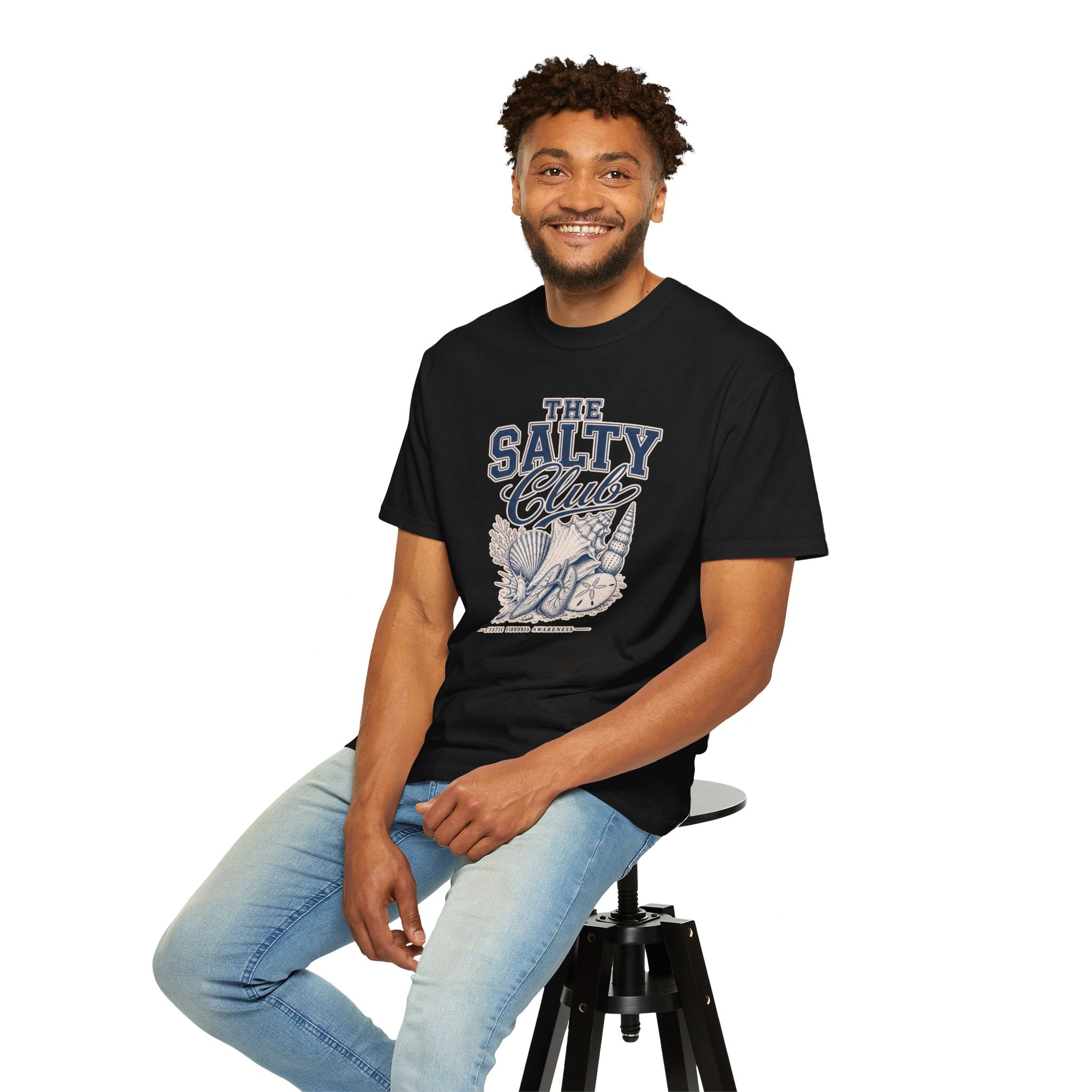 The Salty Club Beach T-Shirt — Nautical CF Awareness