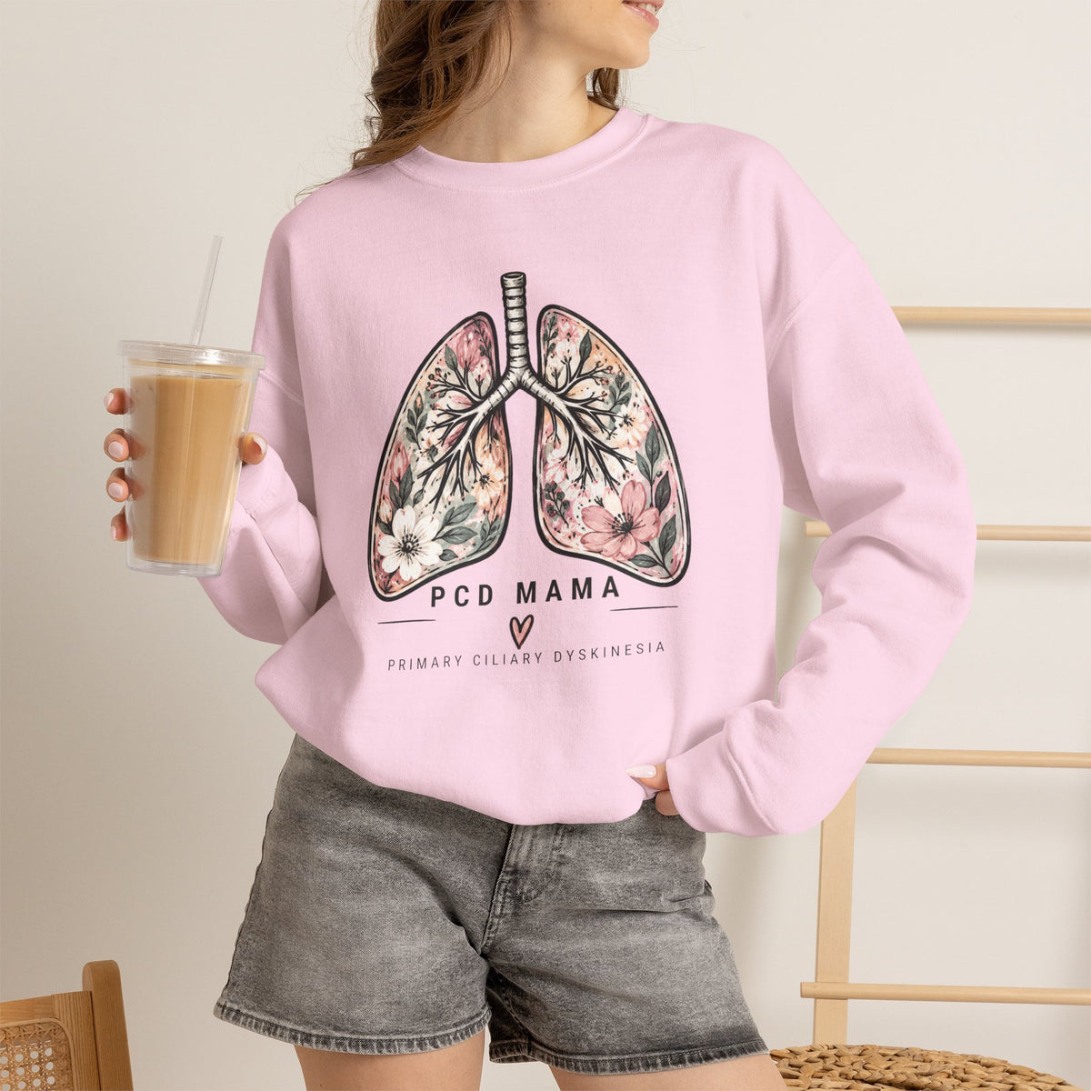 PCD Mama Floral Lungs Sweatshirt