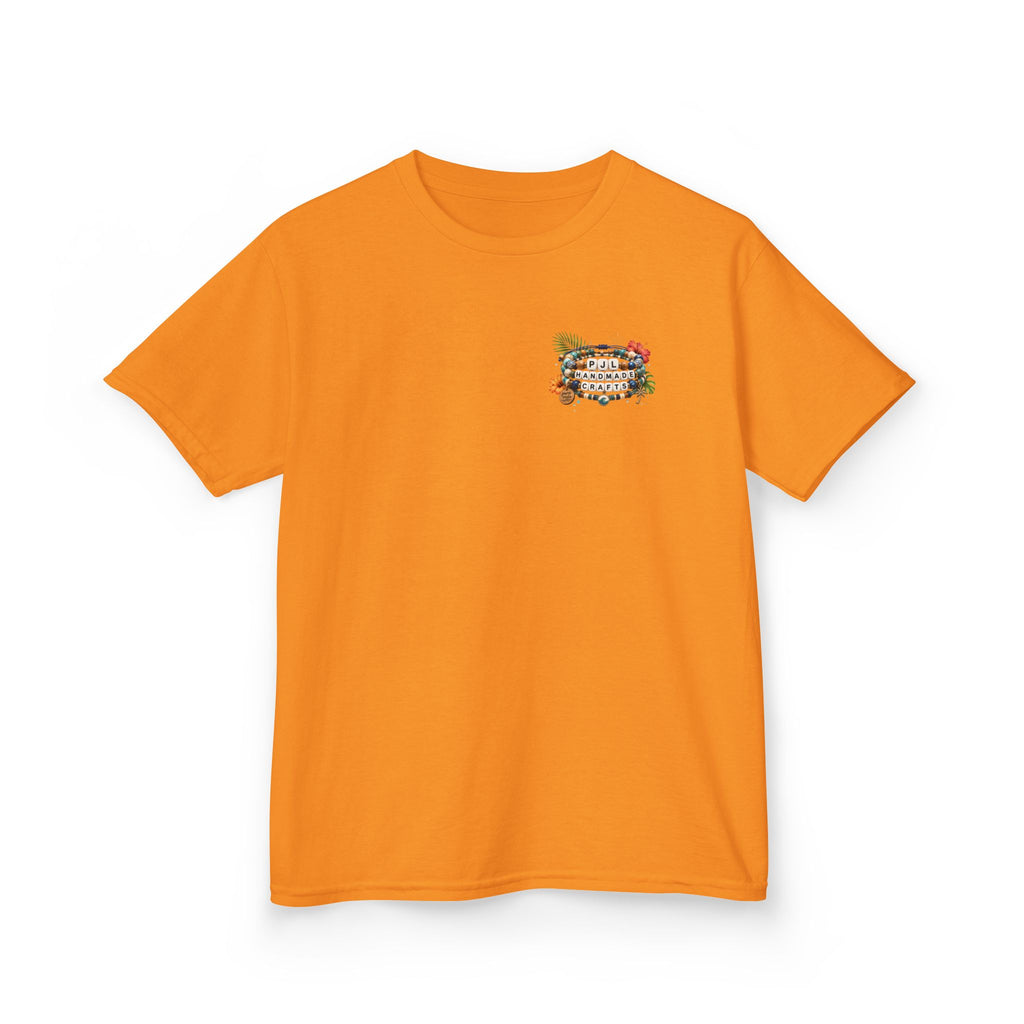 Kids Tee — PJL Handmade Crafts Tropical Floral Logo