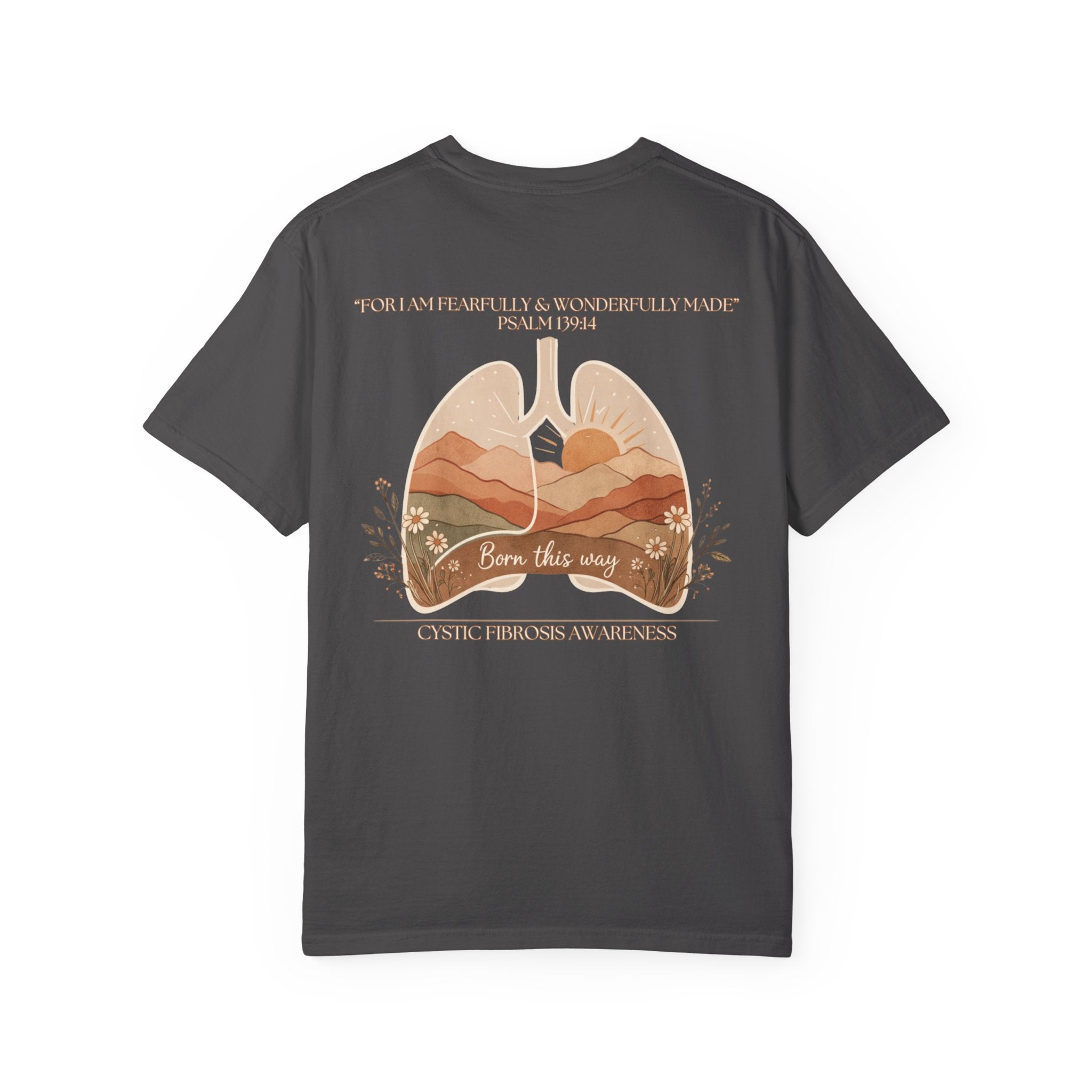 Born This Way Lungs Graphic T-Shirt — Cystic Fibrosis Awareness Tee