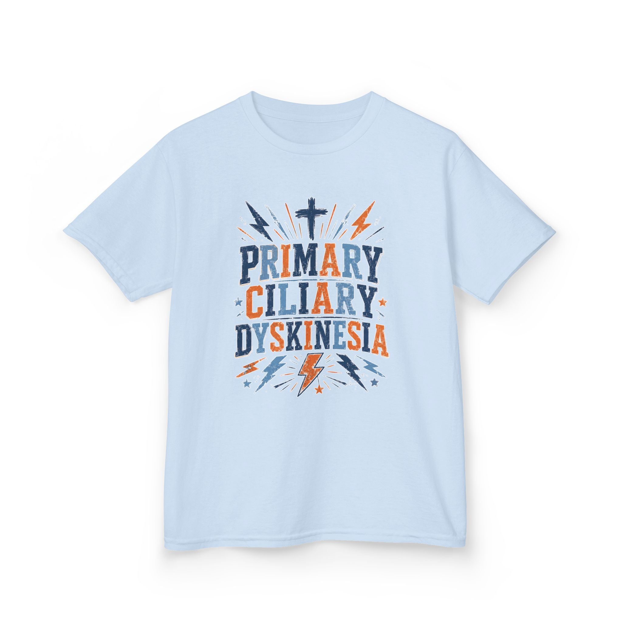 The Kade youth tee— Primary Ciliary Dyskinesia Awareness