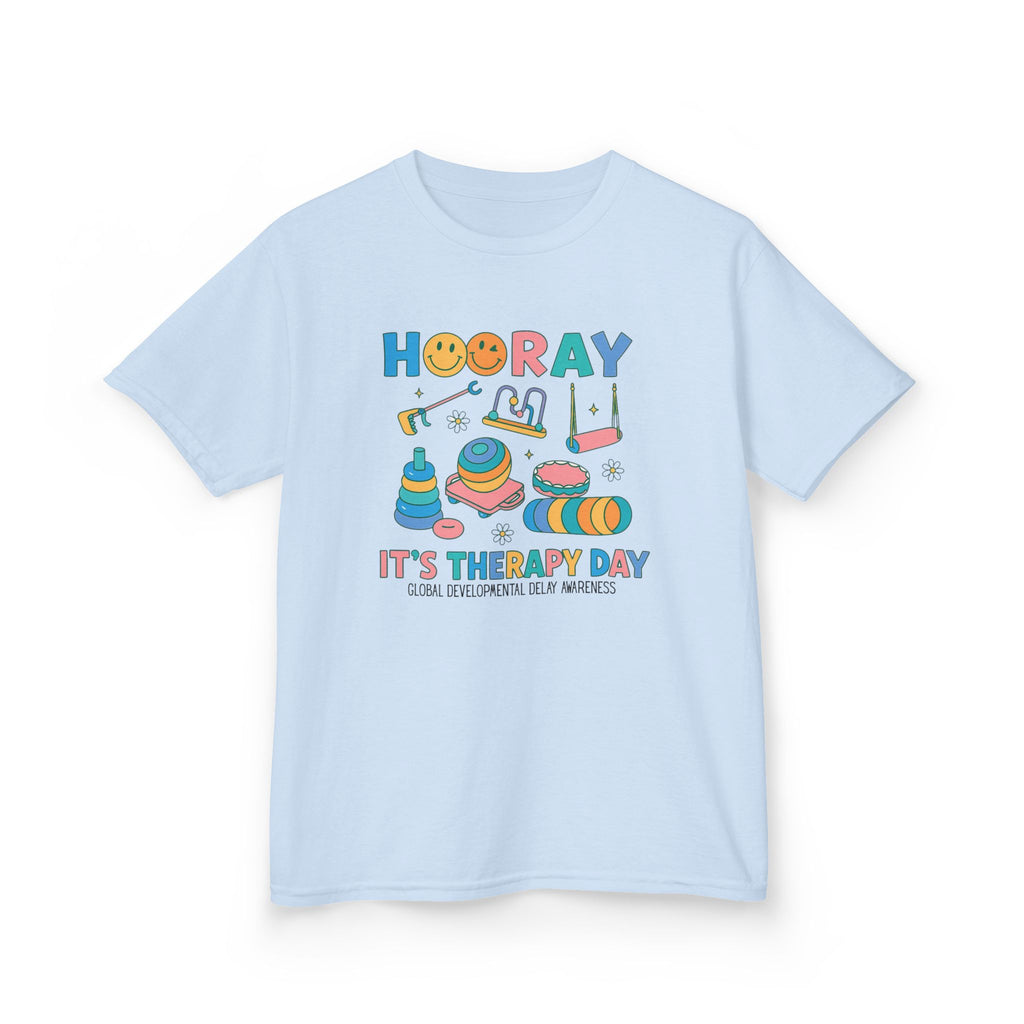 Kids T‑Shirt “Hooray It's Therapy Day” — GDD Awareness