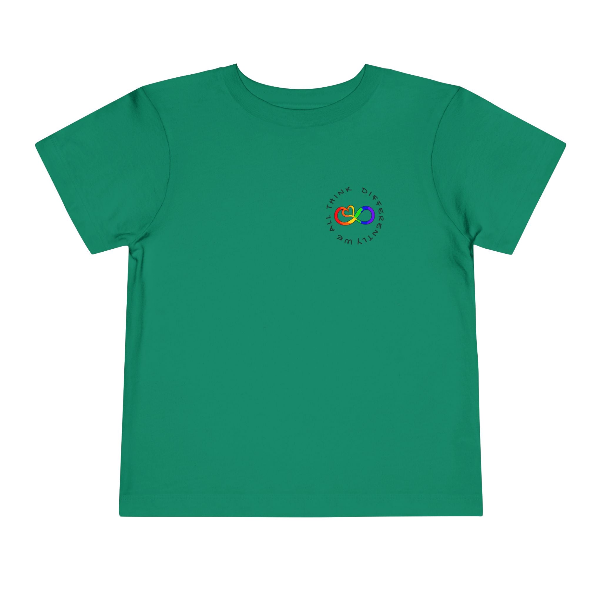 Toddler Neurodivergent Awareness T-Shirt — Colorful Brain Design