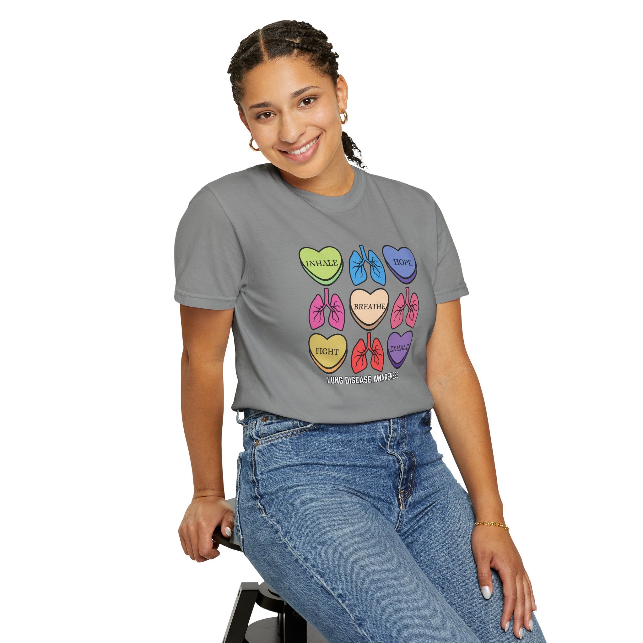 Lung Disease Candy Heart T-Shirt
