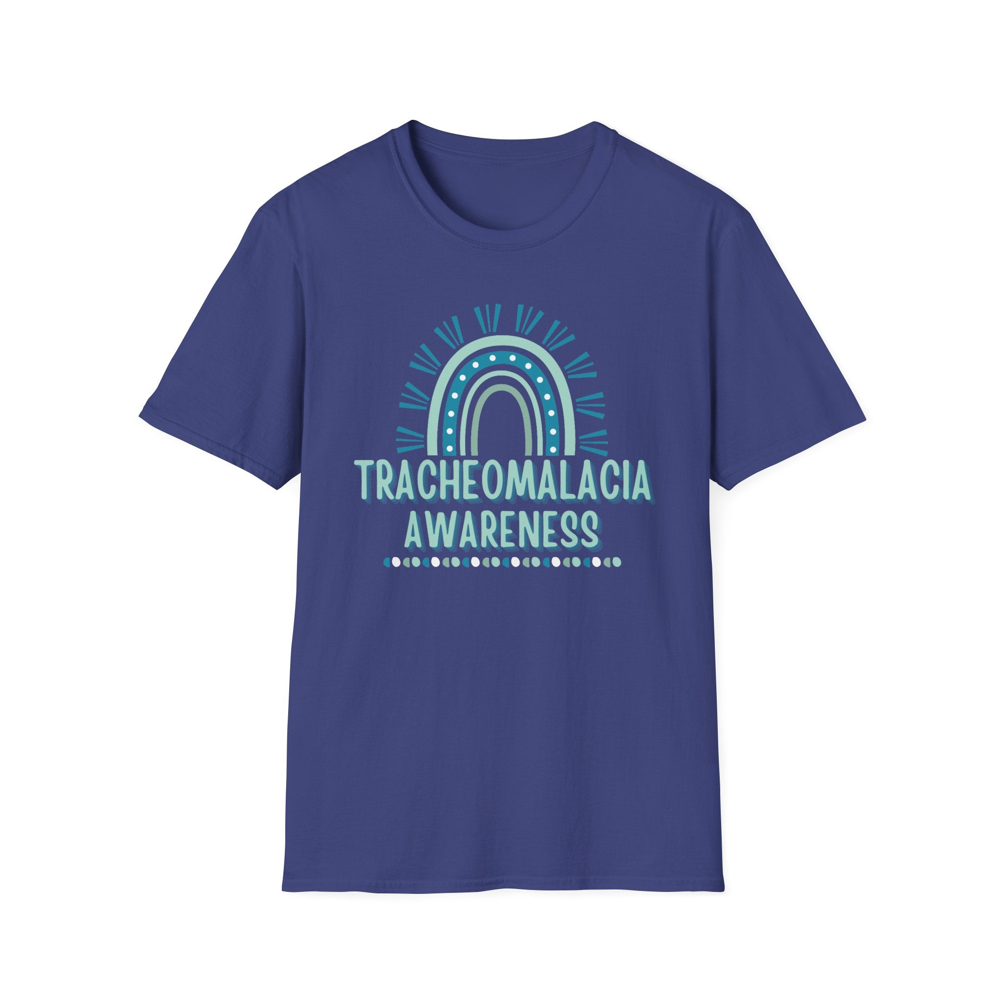 Tracheomalacia Awareness T-Shirt — Teal Rainbow Support Tee