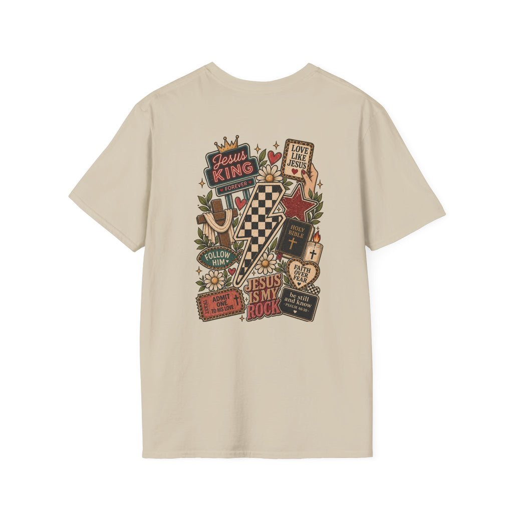 Jesus Is King T-Shirt — Retro Crown Faith Tee