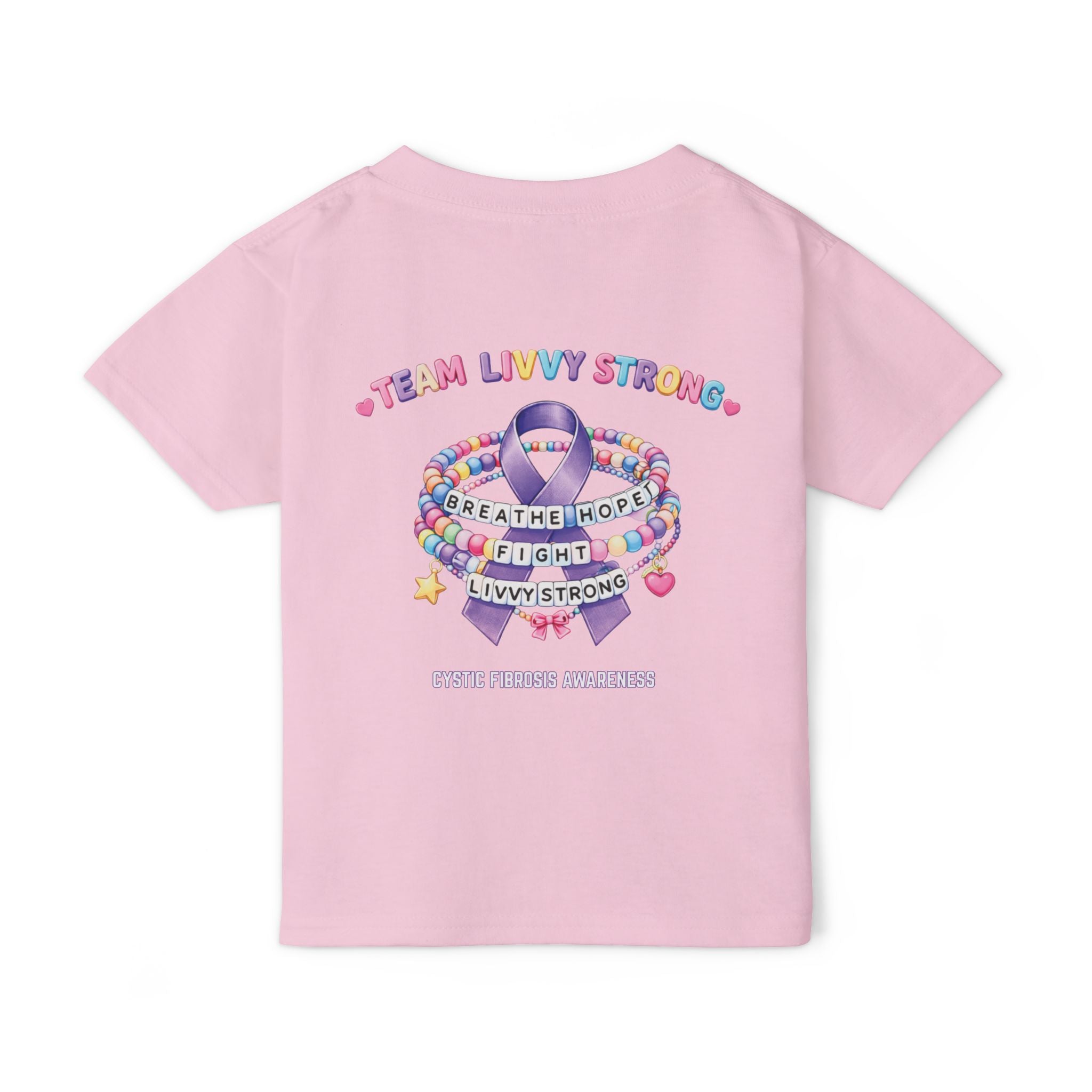 TODDLER Team Livvy Strong Fundraiser T-Shirt —CF Awareness Tee