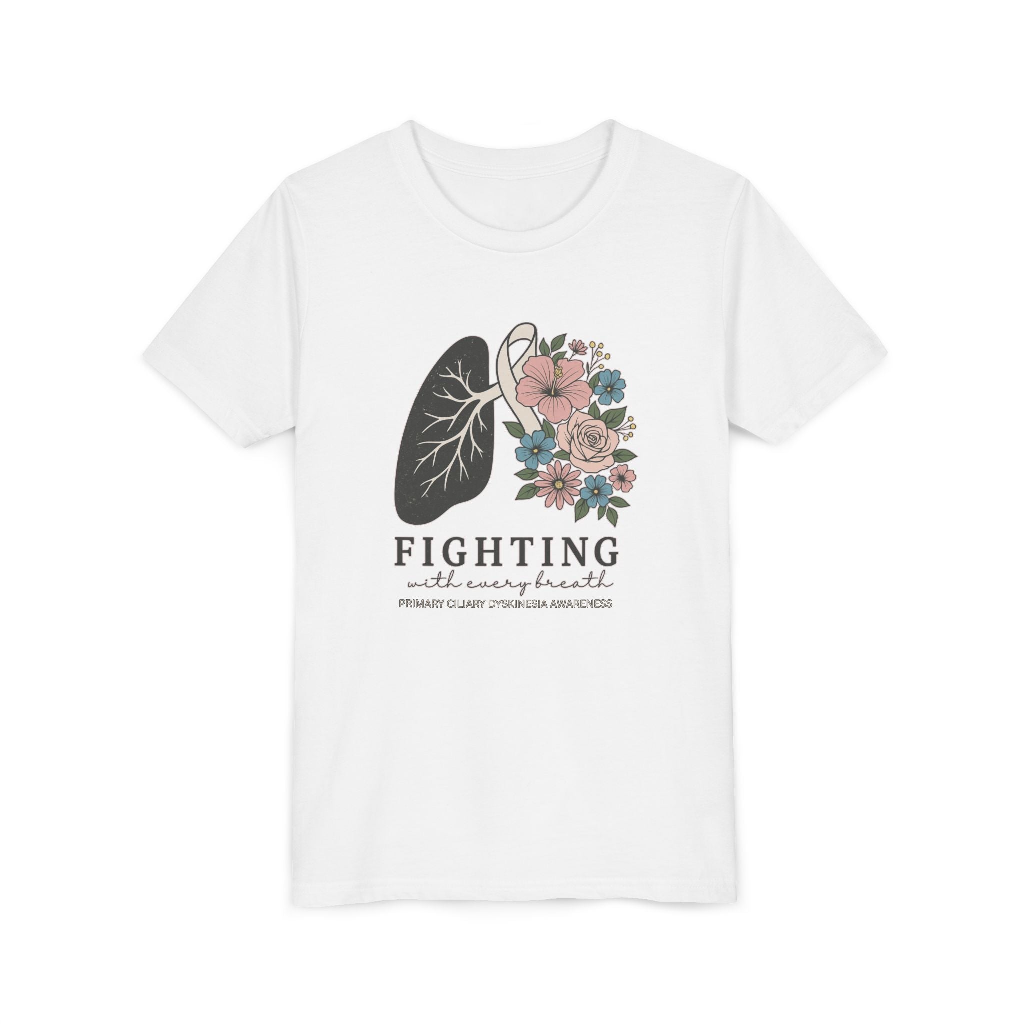 PCD Youth Tee - Fighting with Every Breath