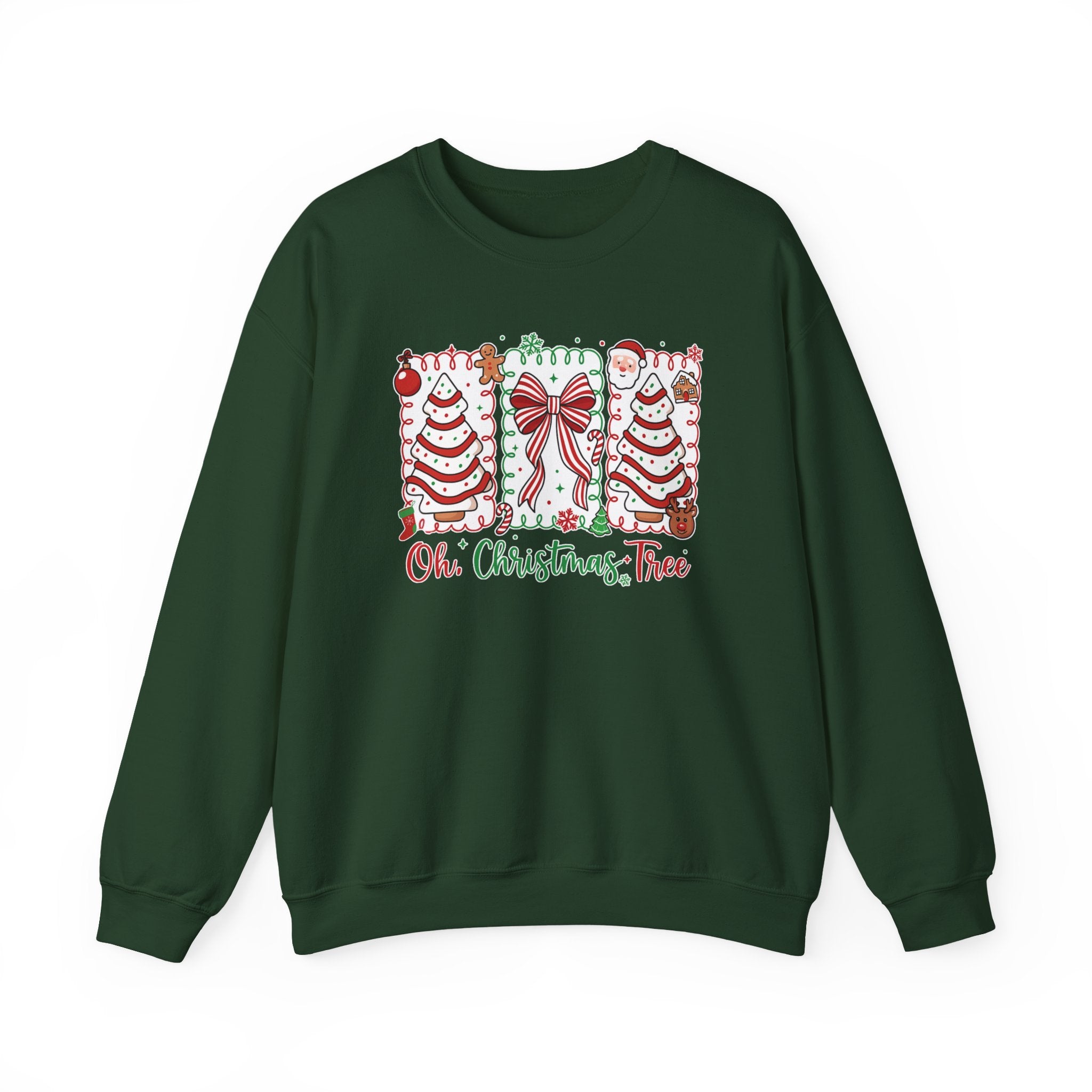 Christmas Tree Sweatshirt — "Oh, Christmas Tree" Holiday Crewneck