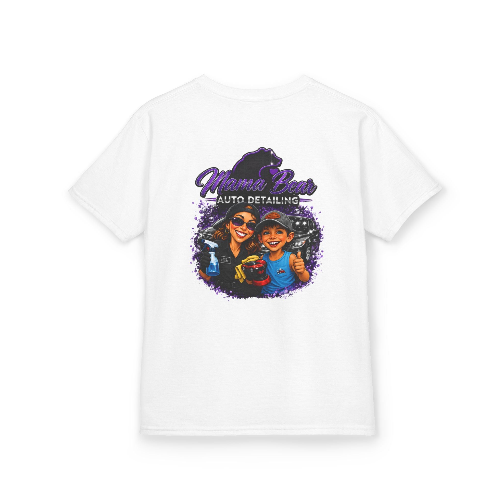 Kids Mama Bear Auto Detailing Tee — Cute Mechanic/Detailing Shirt for Kids