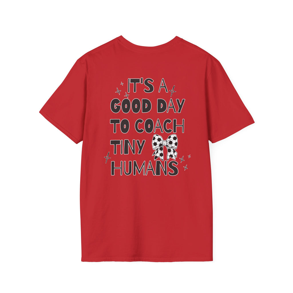 Soccer Coach T-Shirt - Tiny Humans Coaching Design