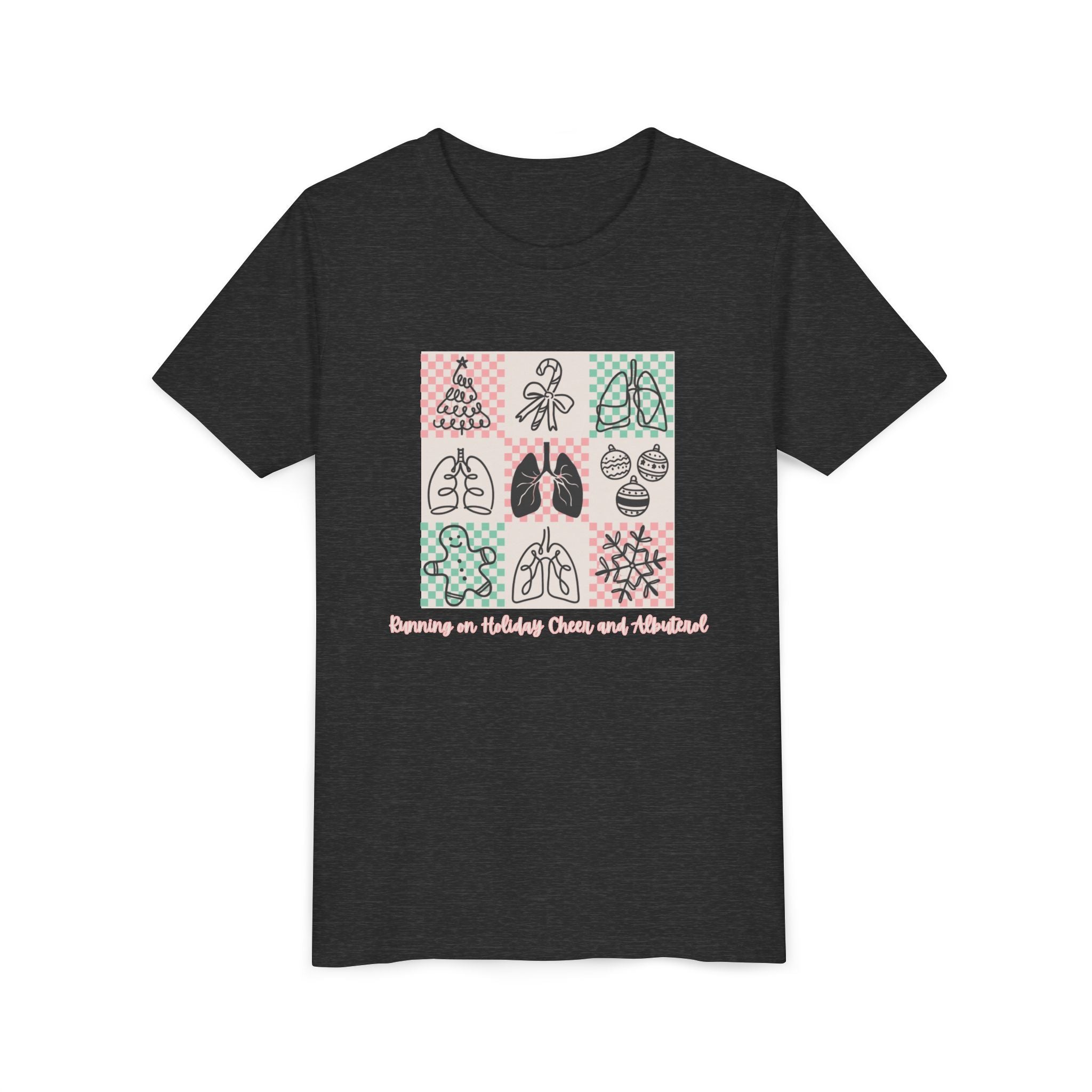 Youth Tee - Running on Holiday Cheer and Albuterol
