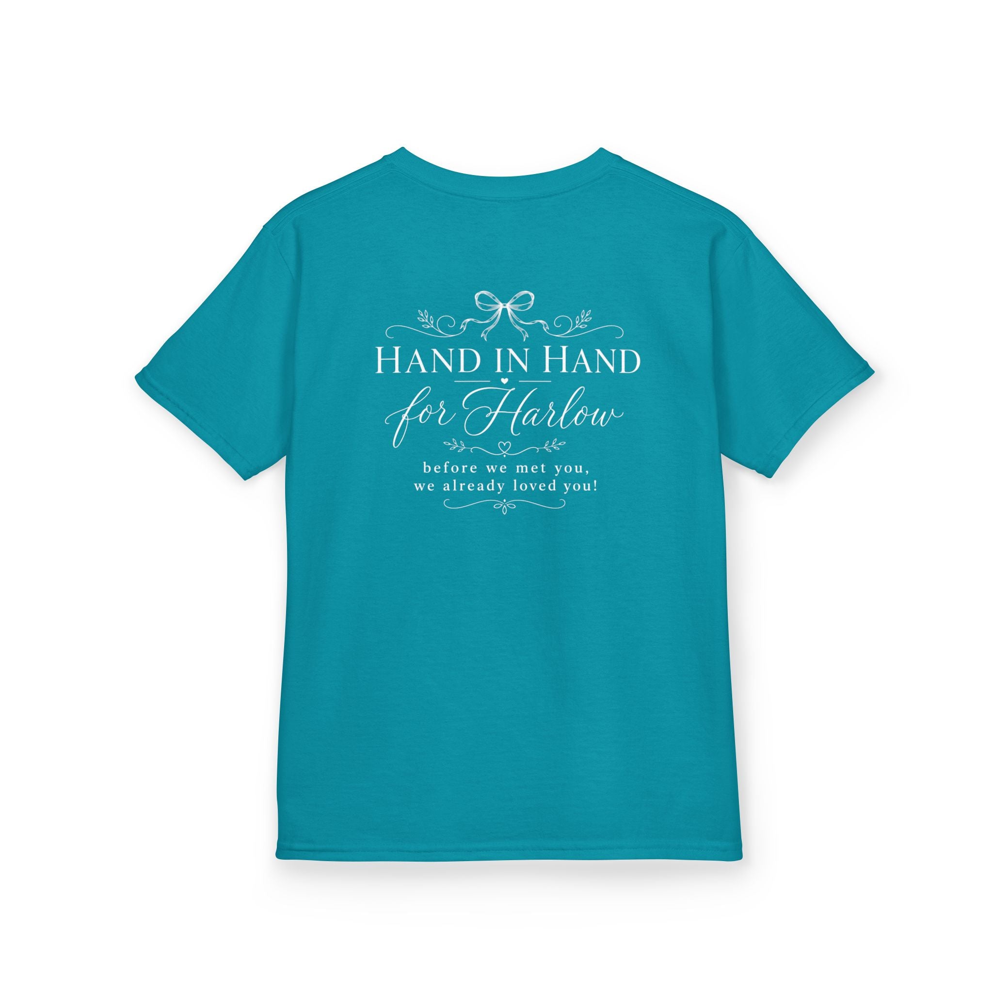 Hand in Hand for Harlow- Bow Tee youth