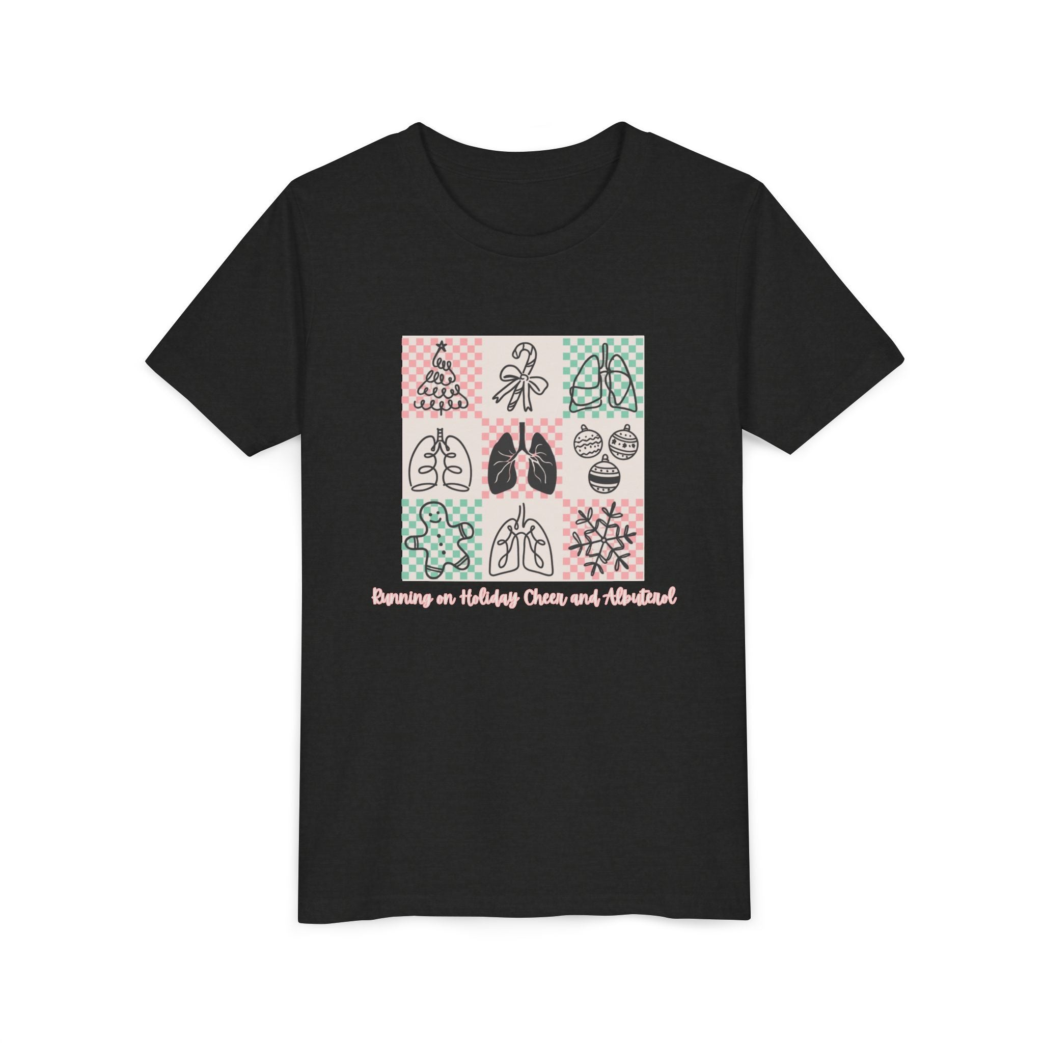 Youth Tee - Running on Holiday Cheer and Albuterol
