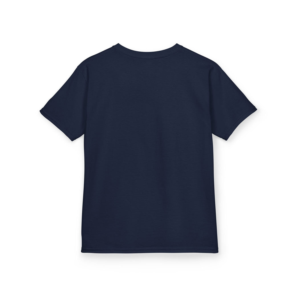 The Jentri- Primary Ciliary Dyskinesia Awareness Kids Tee — Orange & Blue Ribbon Design