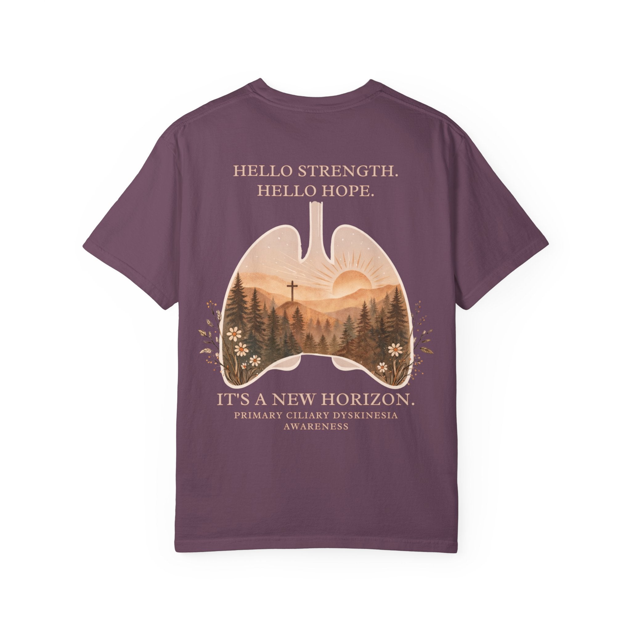 PCD Awareness Crewneck Sweatshirt — HELLO HOPE. NEW HORIZON. Tee