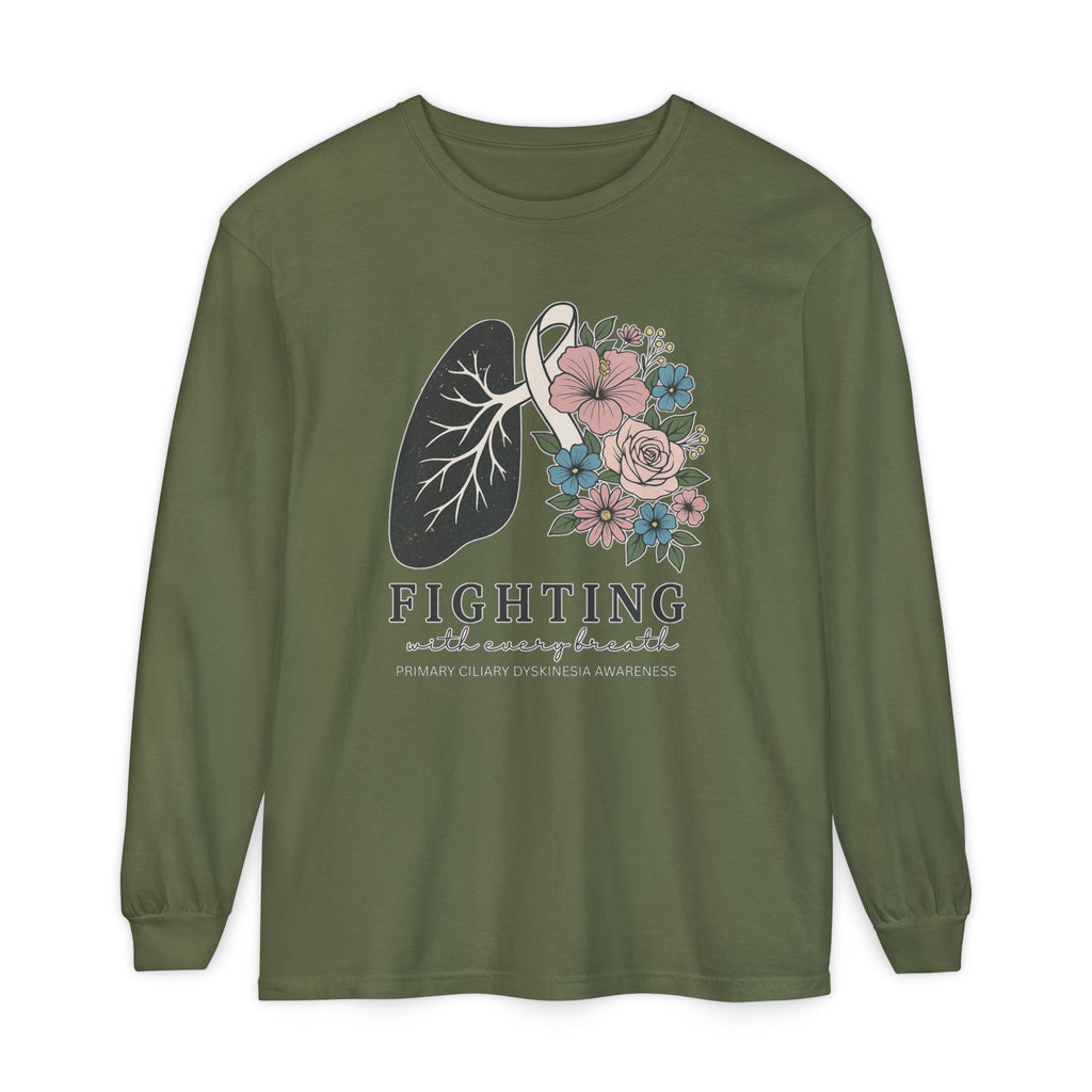Long Sleeve-Fighting with Every Breath PCD Awareness