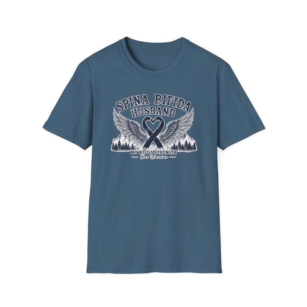Spina Bifida Husband T-Shirt — My Wife’s Strength Support Tee