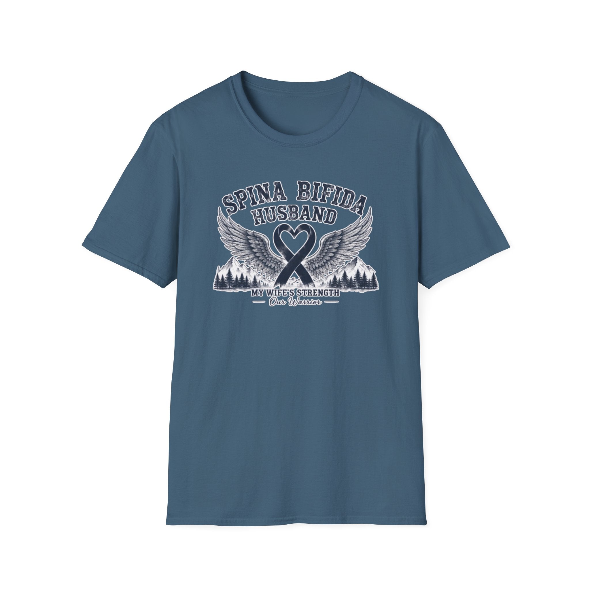 Spina Bifida Husband T-Shirt — My Wife’s Strength Support Tee