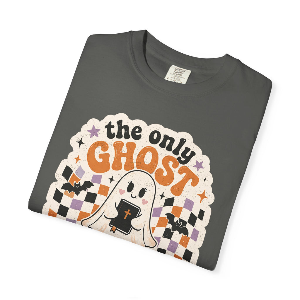 Holy Ghost Ghost Tee — "The Only Ghost I Know Is The Holy Ghost" Christian Halloween T-Shirt
