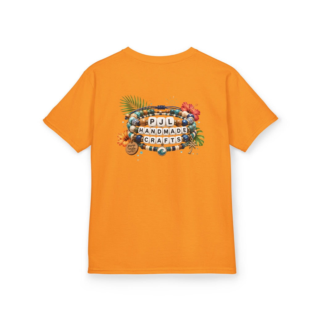 Kids Tee — PJL Handmade Crafts Tropical Floral Logo