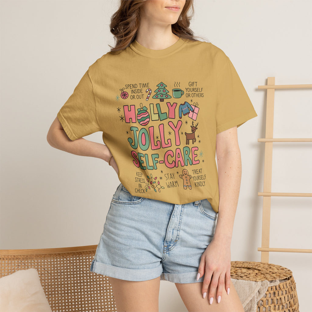 Christmas Self Care Tee — Holiday T-shirt