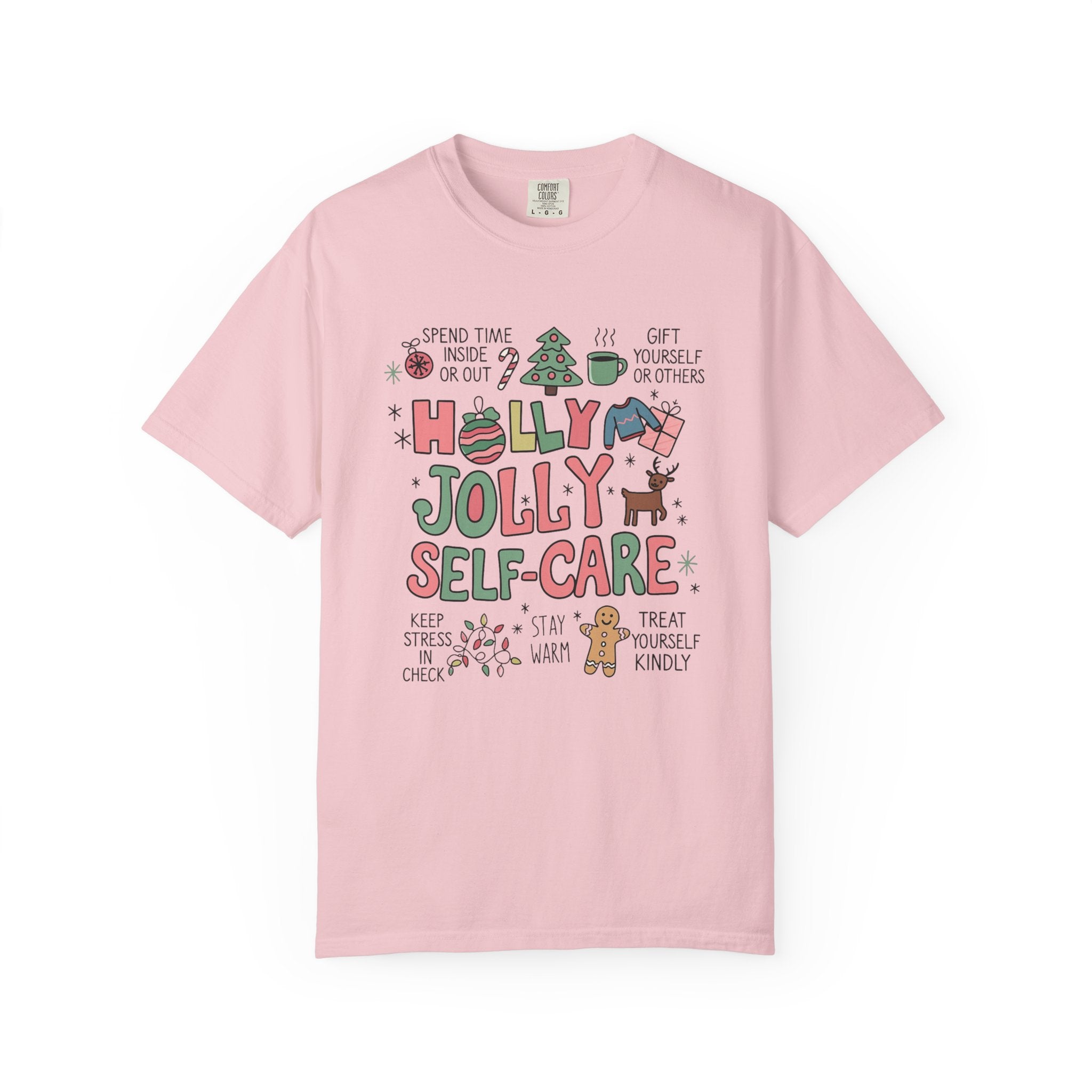 Christmas Self Care Tee — Holiday T-shirt