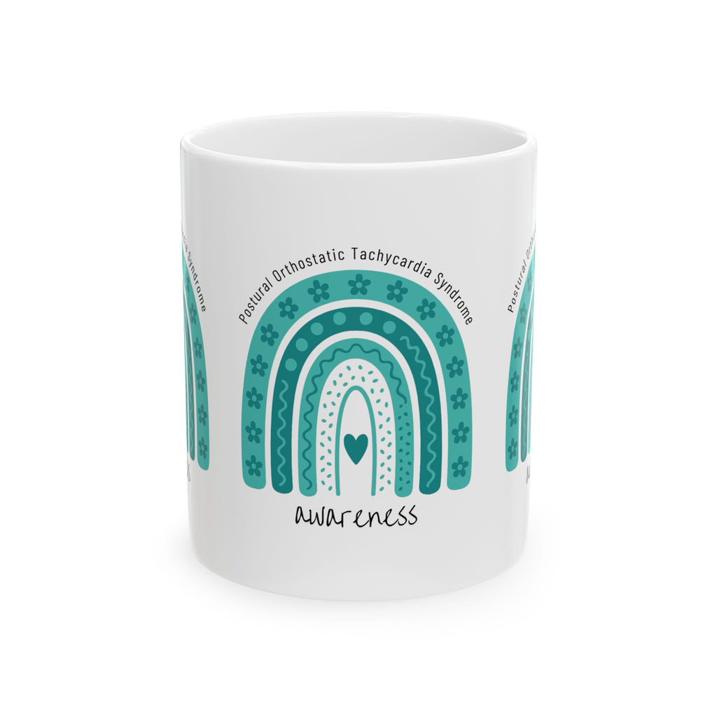 Mug - POTS Awareness Rainbow Ceramic Mug (11oz, 15oz)