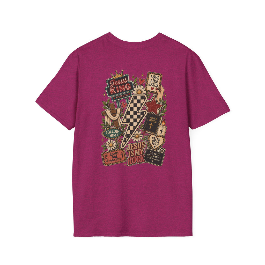 Jesus Is King T-Shirt — Retro Crown Faith Tee