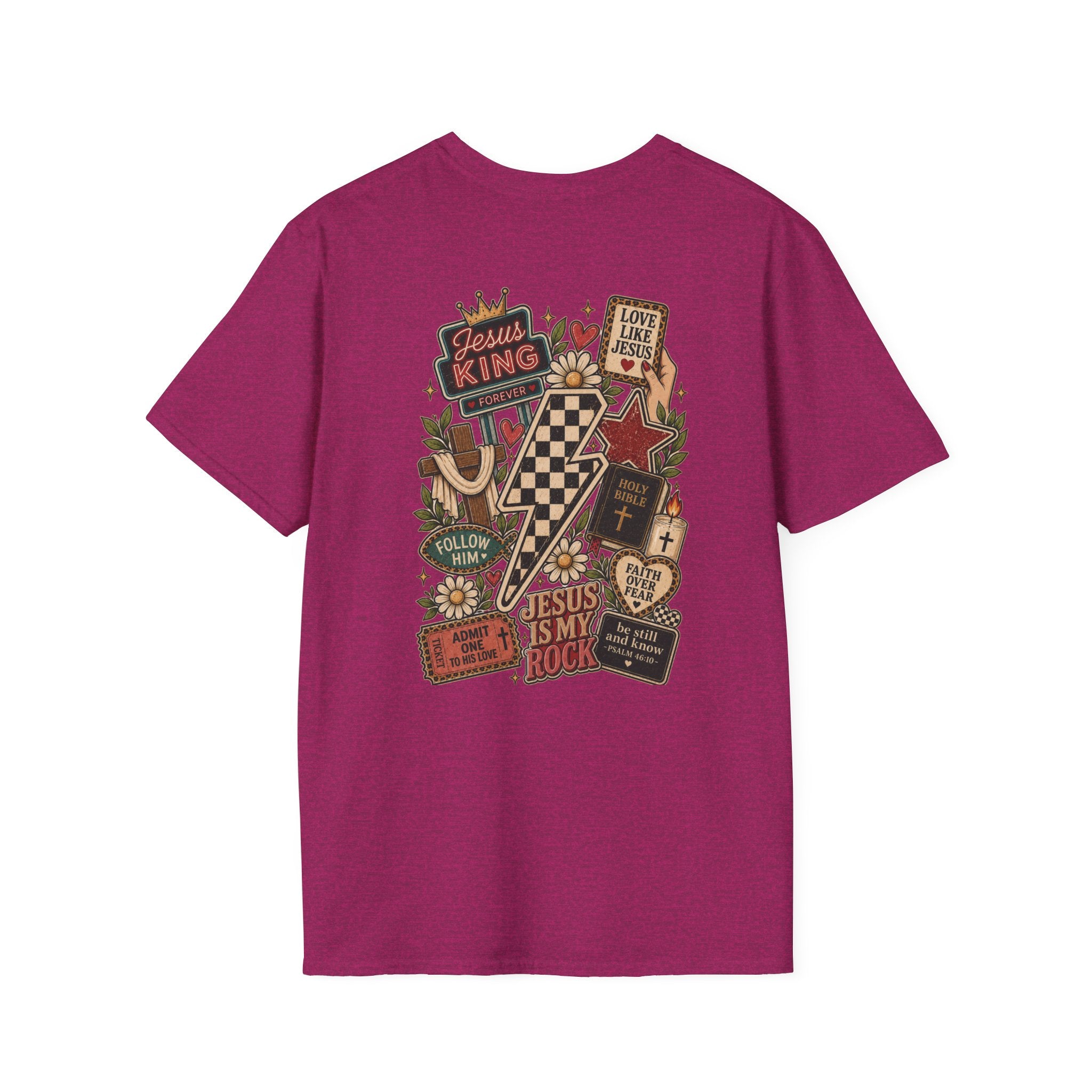 Jesus Is King T-Shirt — Retro Crown Faith Tee