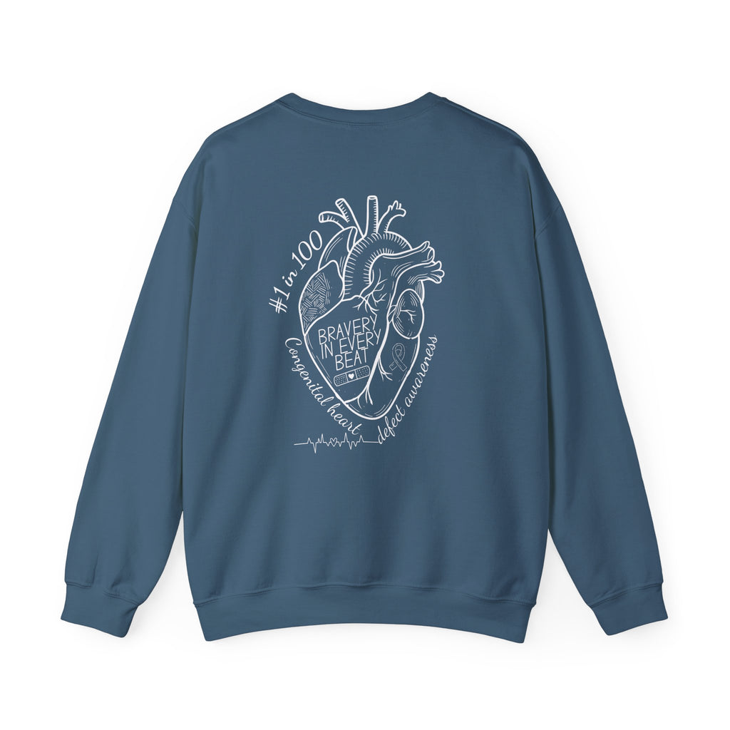 Bravery in Every Beat CHD CREWNECK