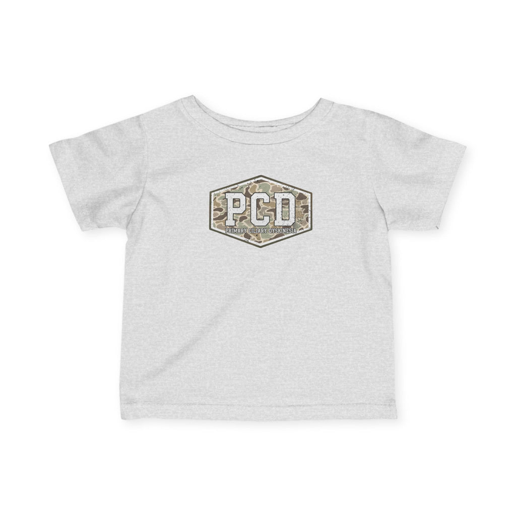 Infant PCD Camo Logo T-Shirt — Primary Ciliary Dyskinesia Awareness Tee