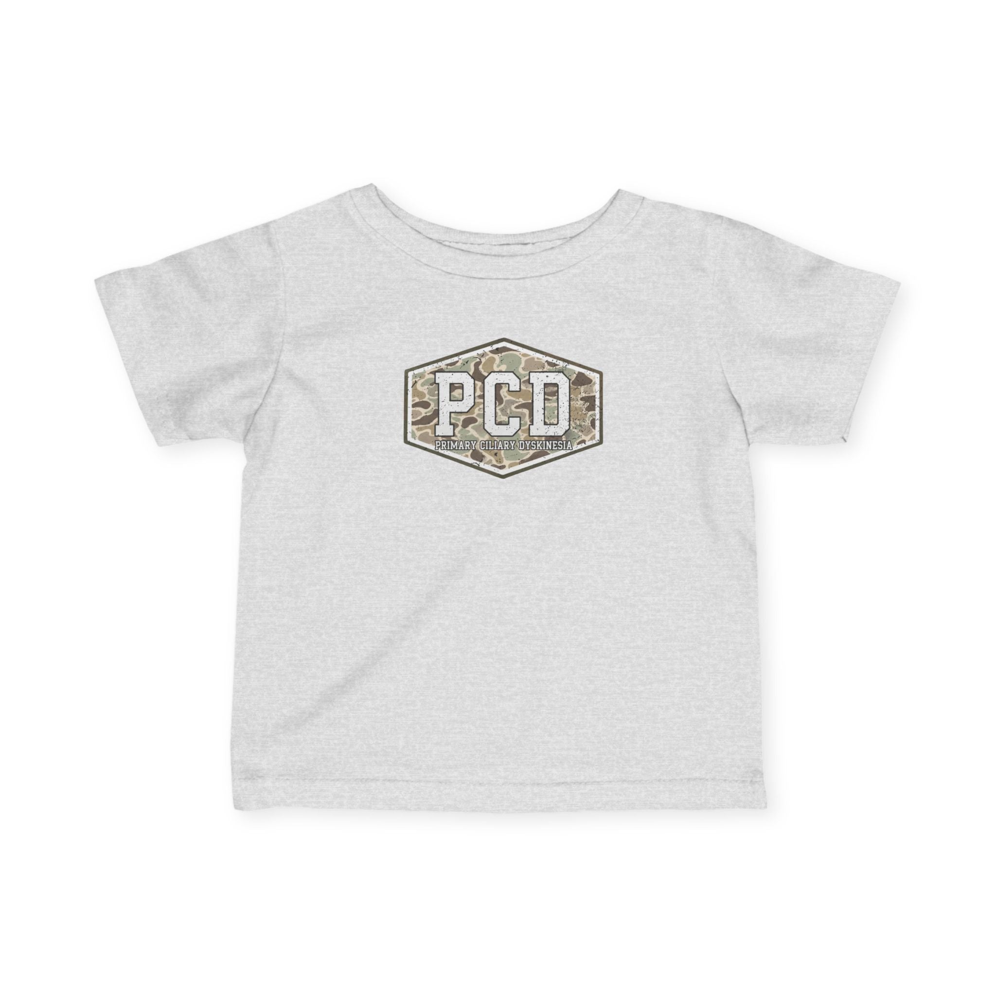 Infant PCD Camo Logo T-Shirt — Primary Ciliary Dyskinesia Awareness Tee