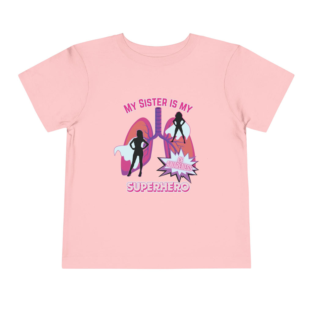 Toddler Tee - Sister Superhero Cystic Fibrosis Awareness