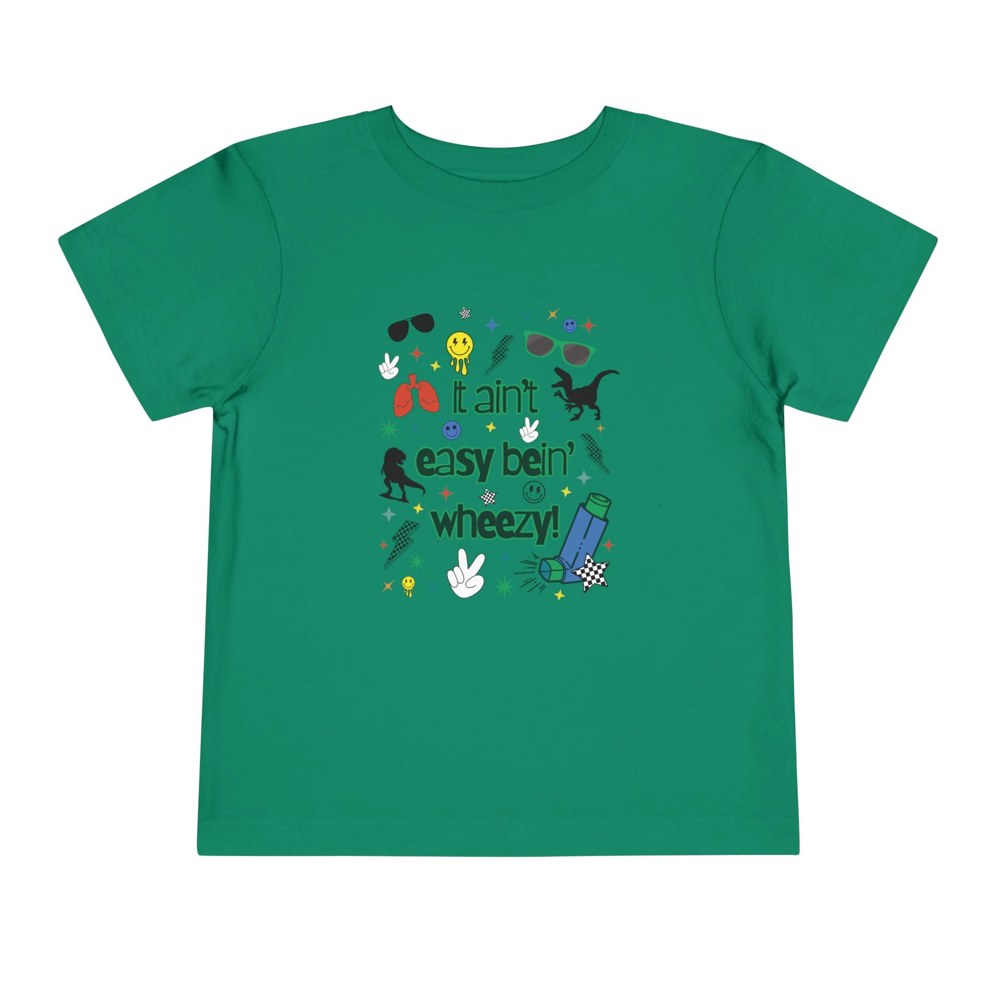 Toddler Tee - 'It Ain't Easy Bein' Wheezy' - Dino design