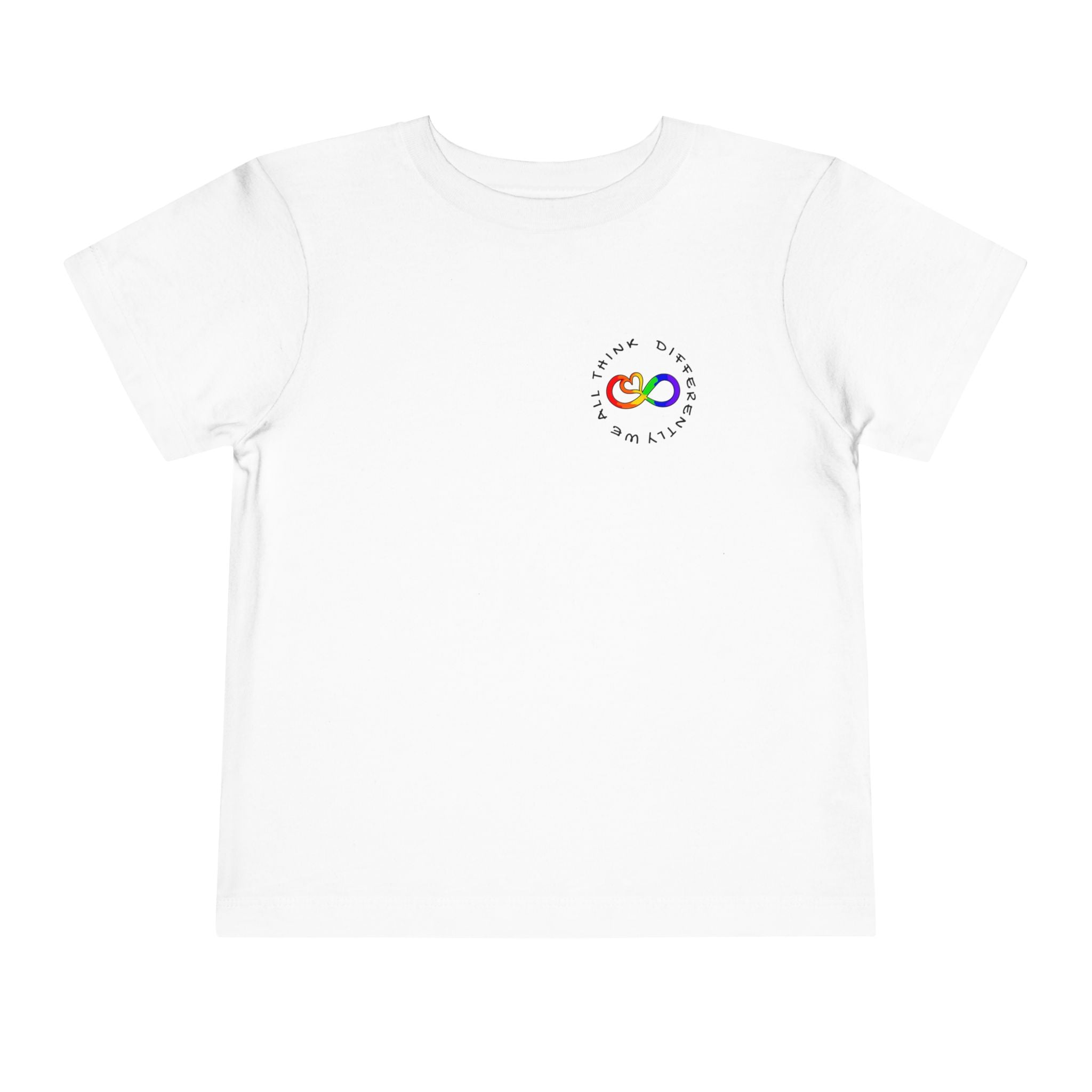 Toddler Neurodivergent Awareness T-Shirt — Colorful Brain Design
