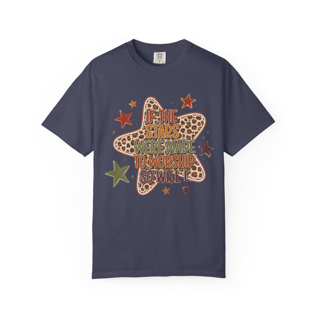 Vintage Star T-Shirt — "If the stars were made to worship so will I”