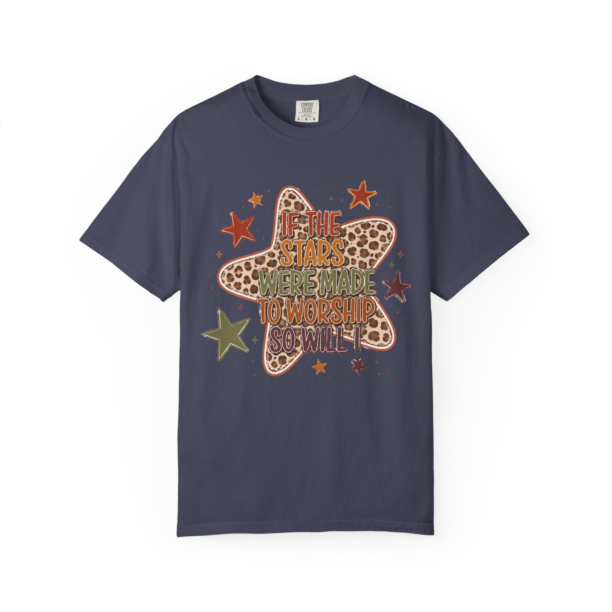 Vintage Star T-Shirt — "If the stars were made to worship so will I”