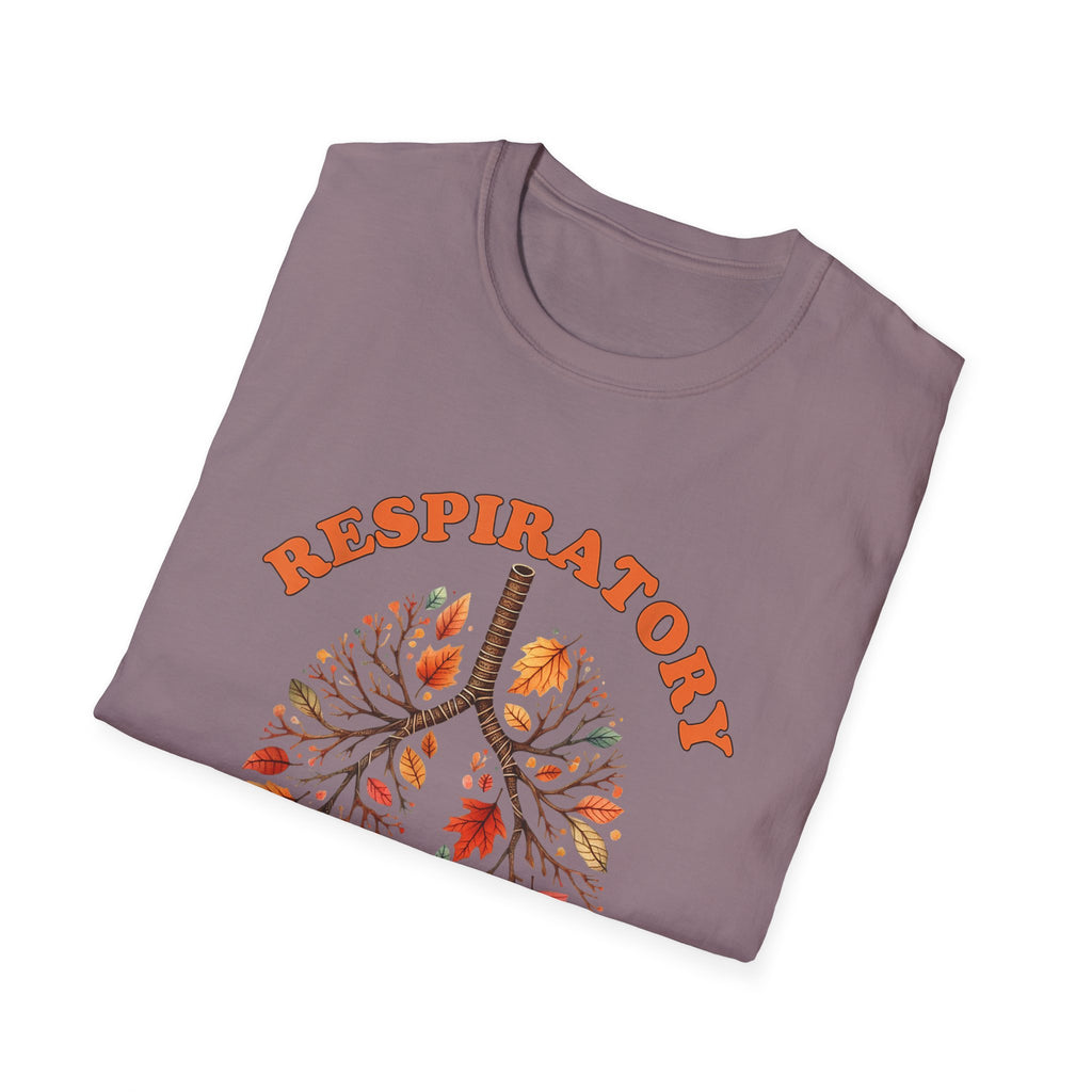 Fall Leaves Softstyle T-Shirt Respiratory Therapist