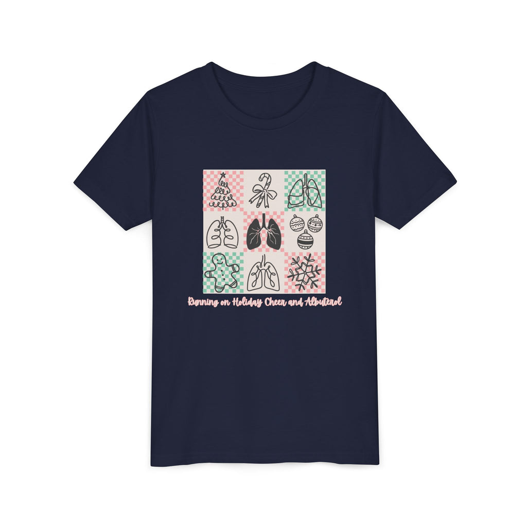 Youth Tee - Running on Holiday Cheer and Albuterol