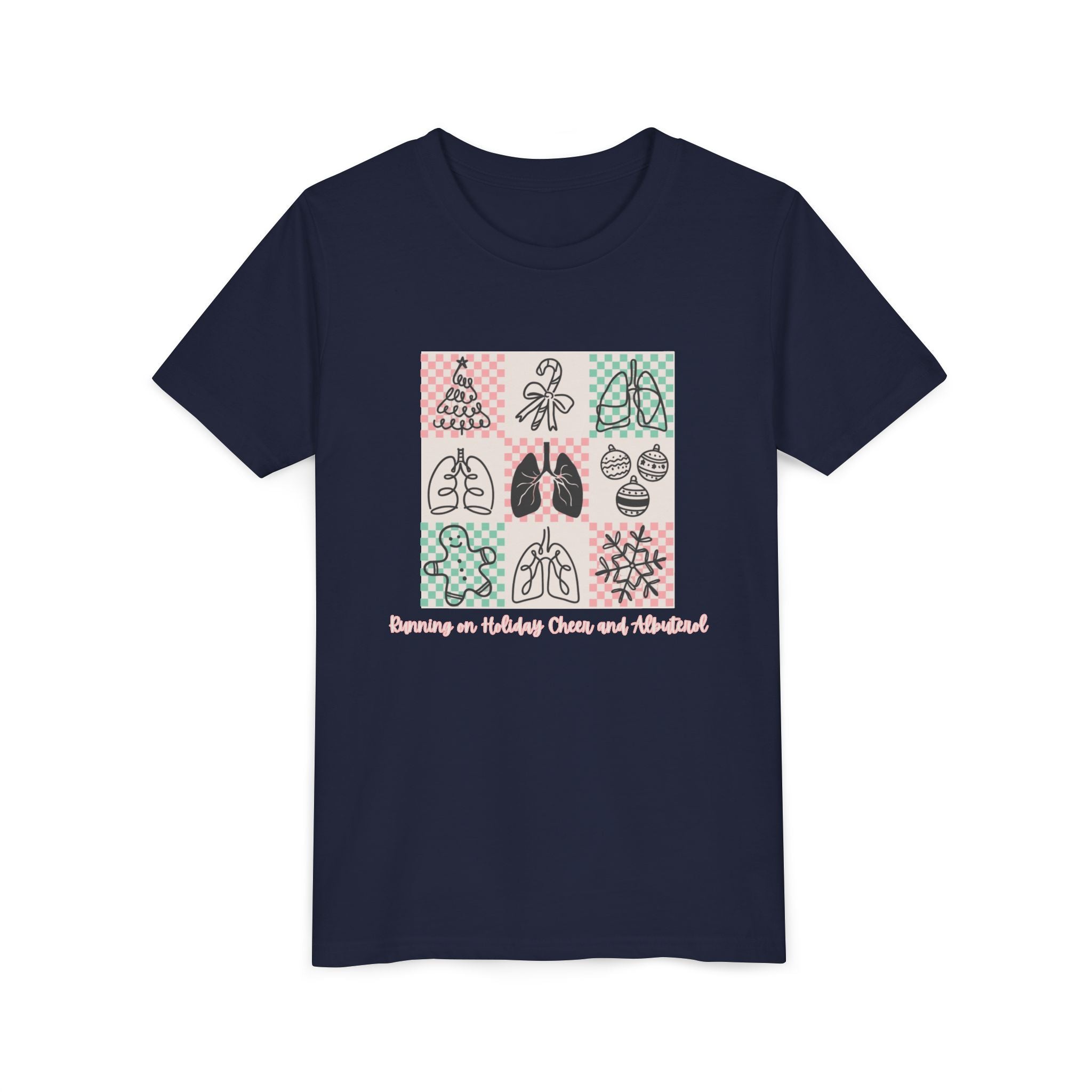 Youth Tee - Running on Holiday Cheer and Albuterol