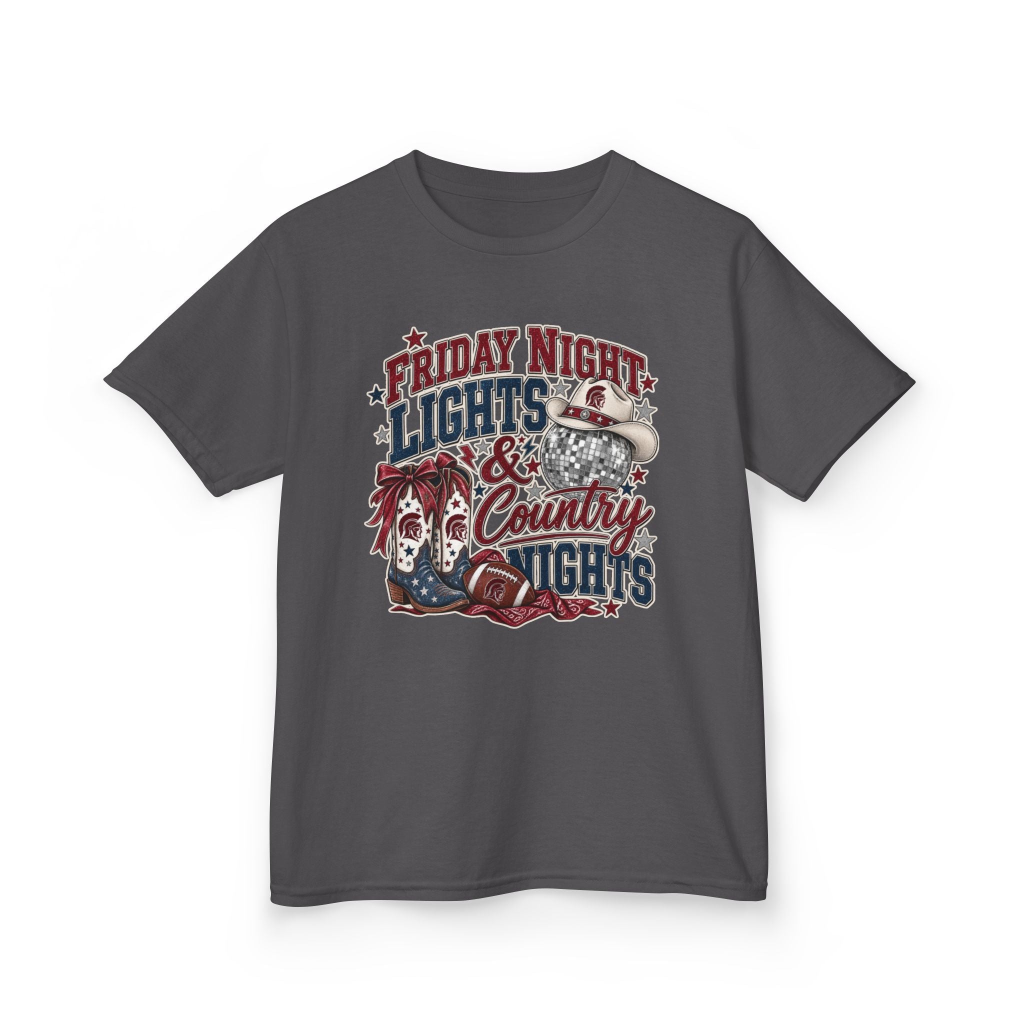 Kids Tee — "Friday Night Lights & Country Nights" Graphic