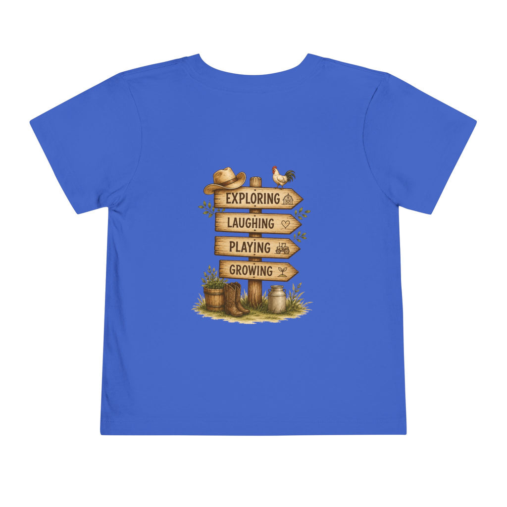 Grandkids Camp Toddler Tee — “with Nonnie & Papa G” Farm Adventure Shirt