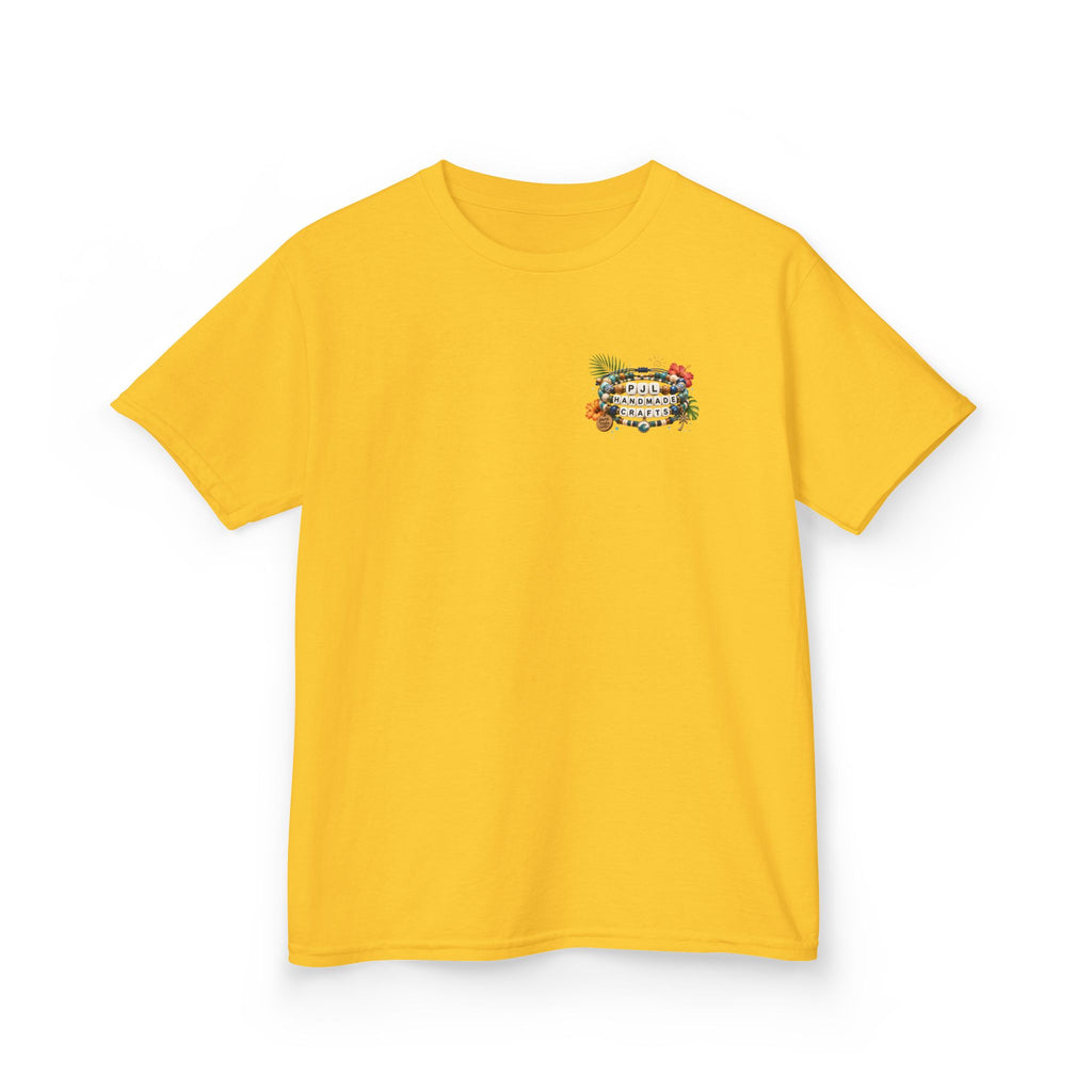 Kids Tee — PJL Handmade Crafts Tropical Floral Logo