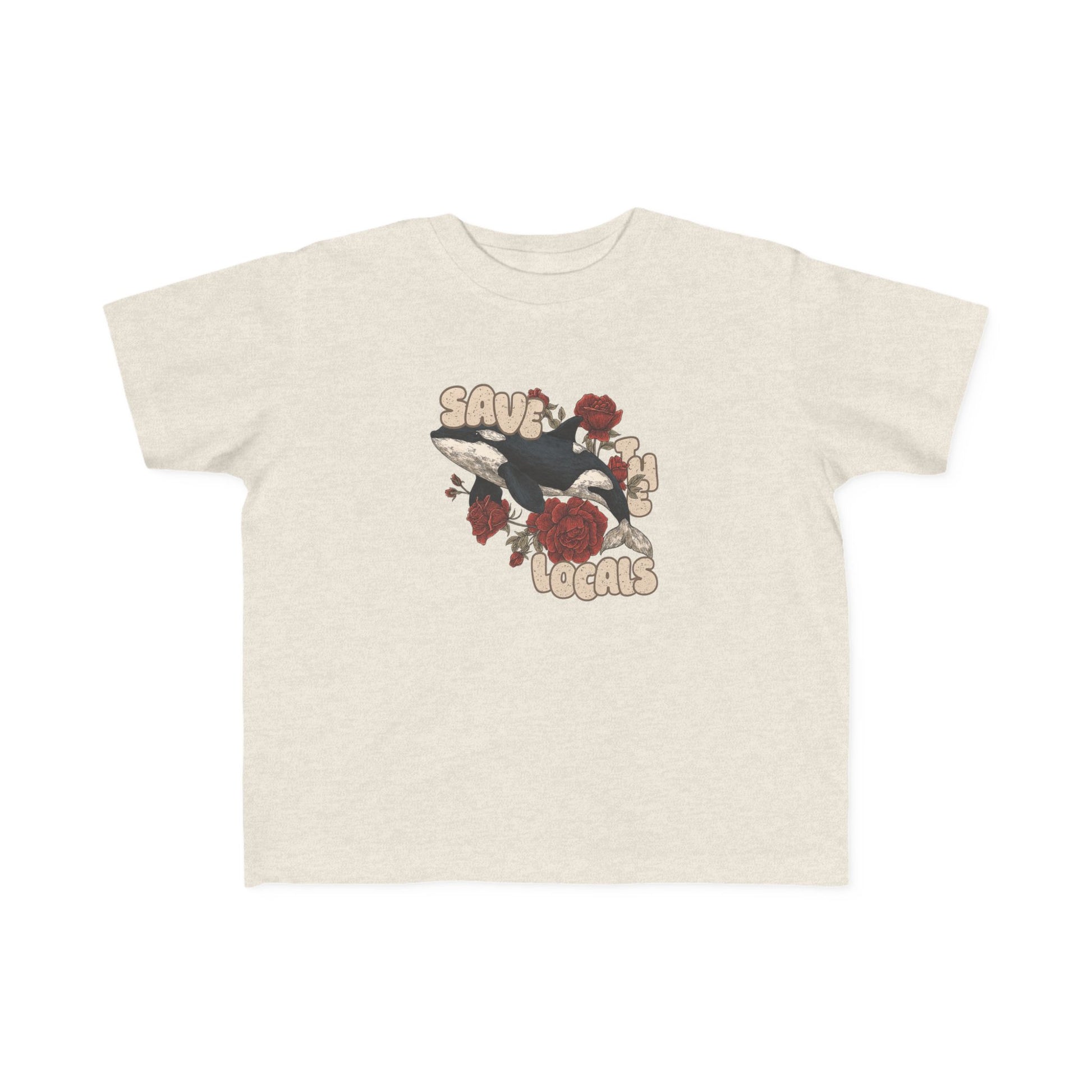 Toddler's Eco-Friendly Tee: Save the Locals, Cute Kids Shirt, Sustainable Fashion, Nature Lover Gift, Children's Awareness Apparel