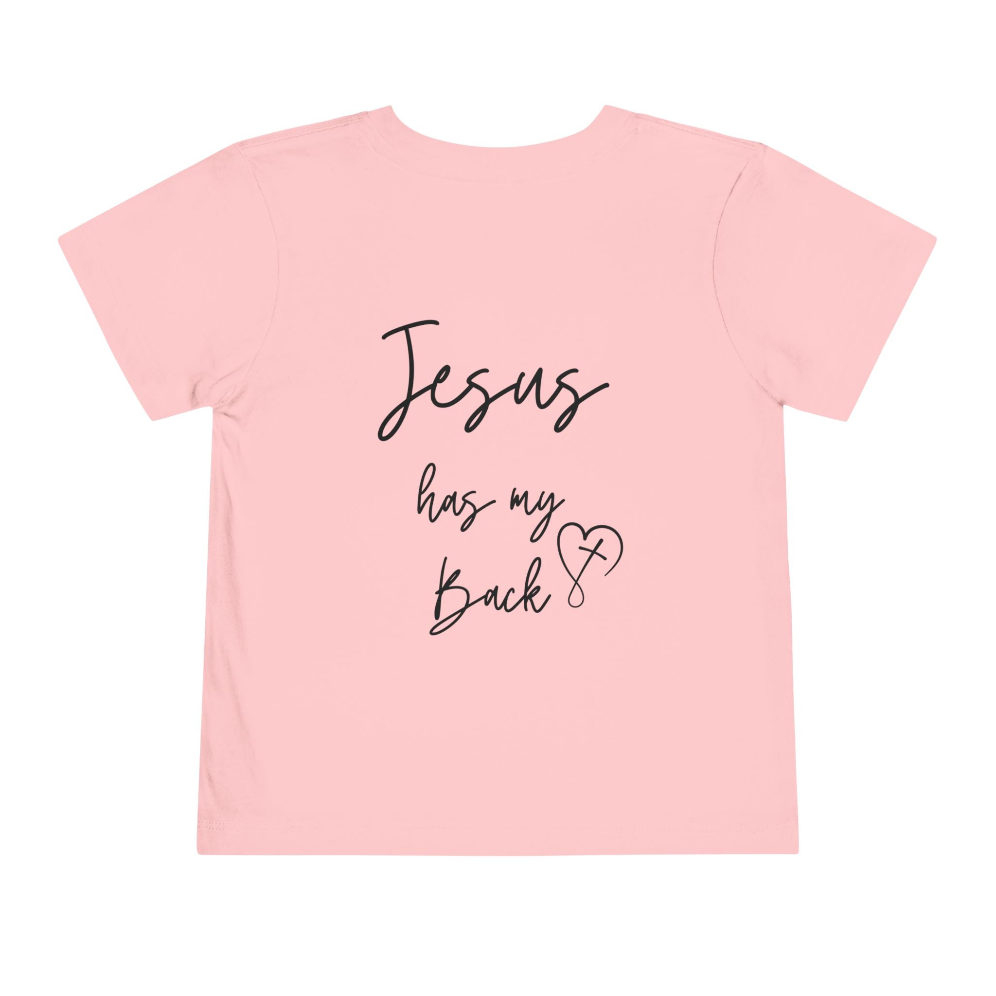 Toddler Short sleeve Jesus has my back