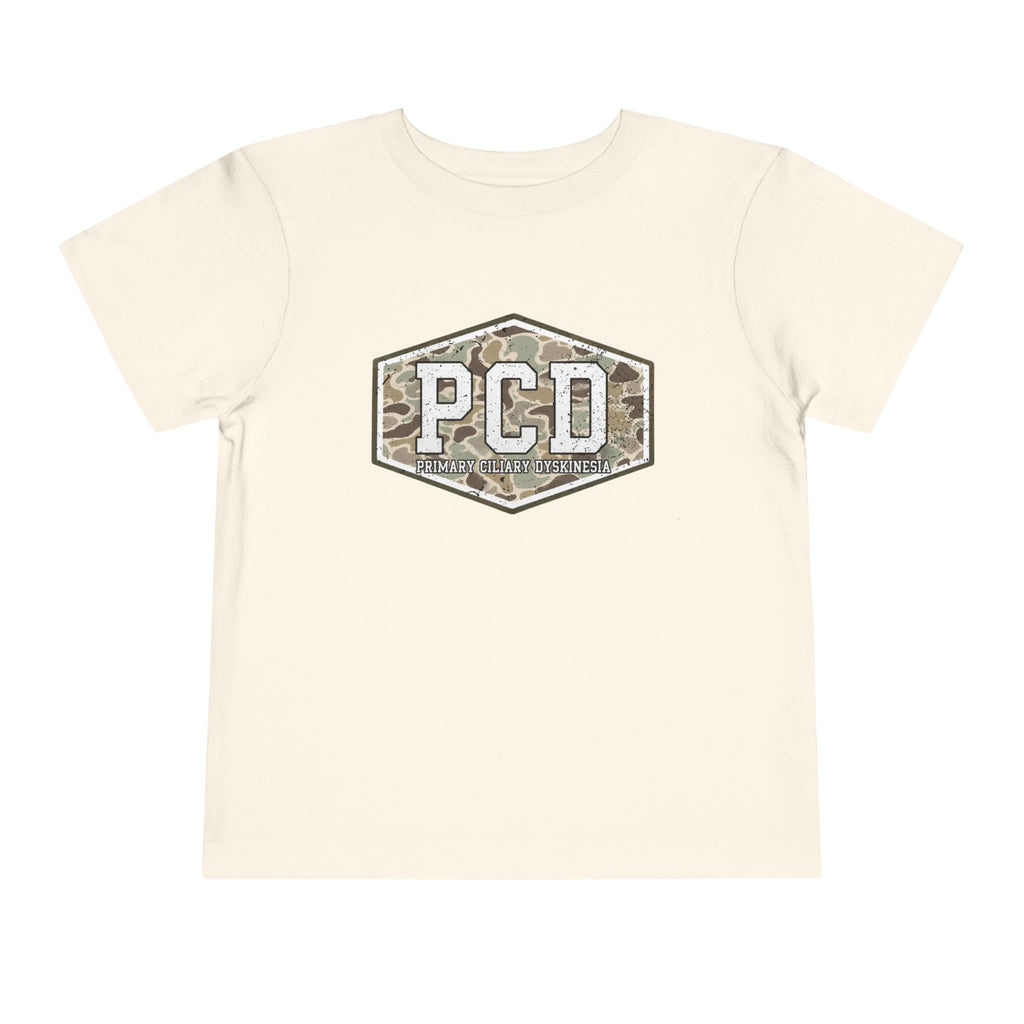 Toddler PCD Camo Logo T-Shirt — Primary Ciliary Dyskinesia Awareness Tee