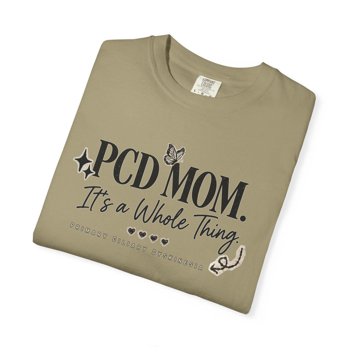 PCD Mom T-Shirt – "PCD MOM. It's a Whole Thing" Graphic Tee for PCD Awareness